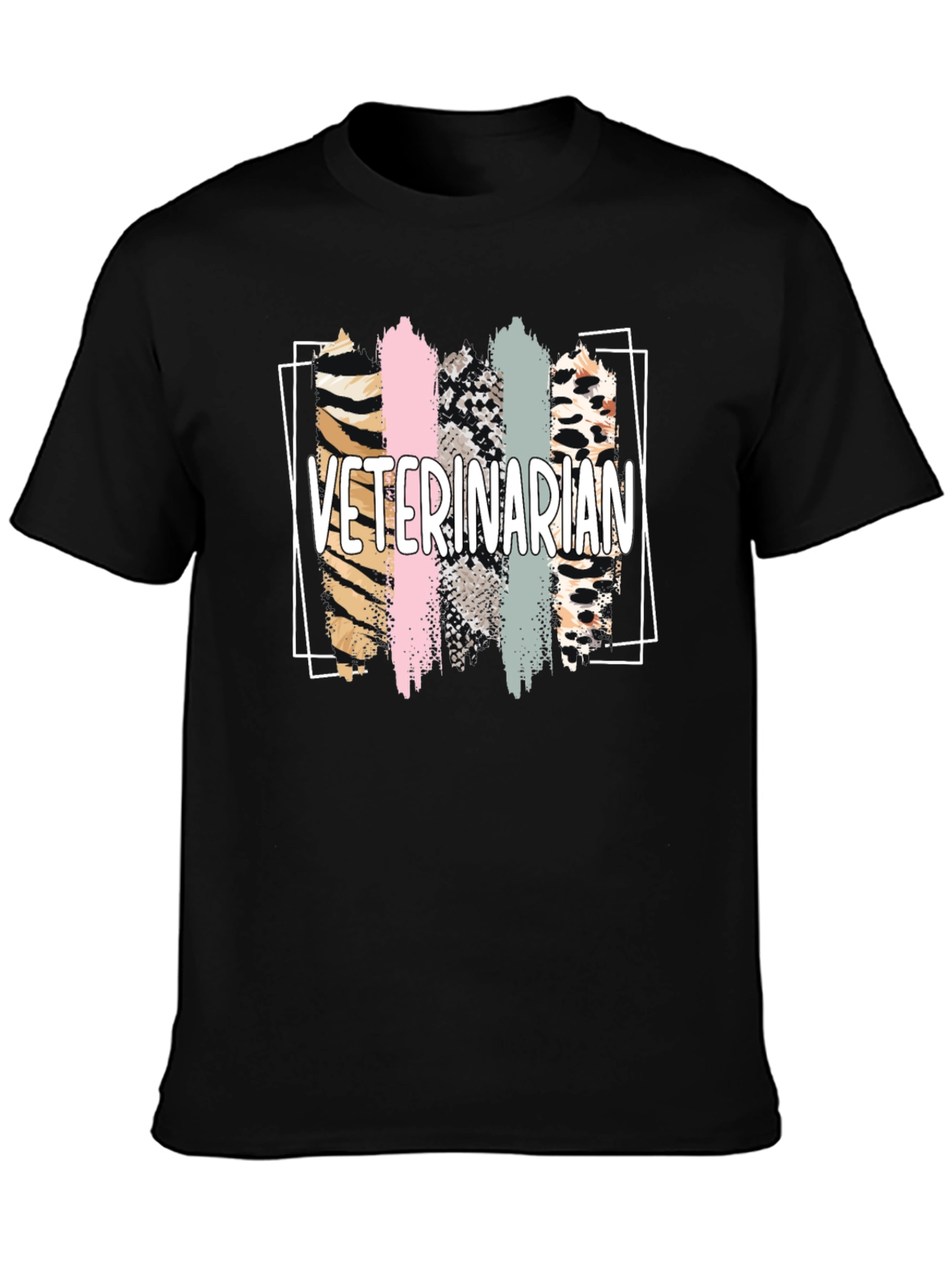 Veterinarian Animal Print T-Shirt