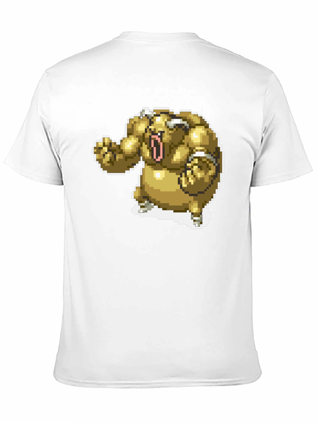 Pixel Art Monster Graphic T-Shirt - Black