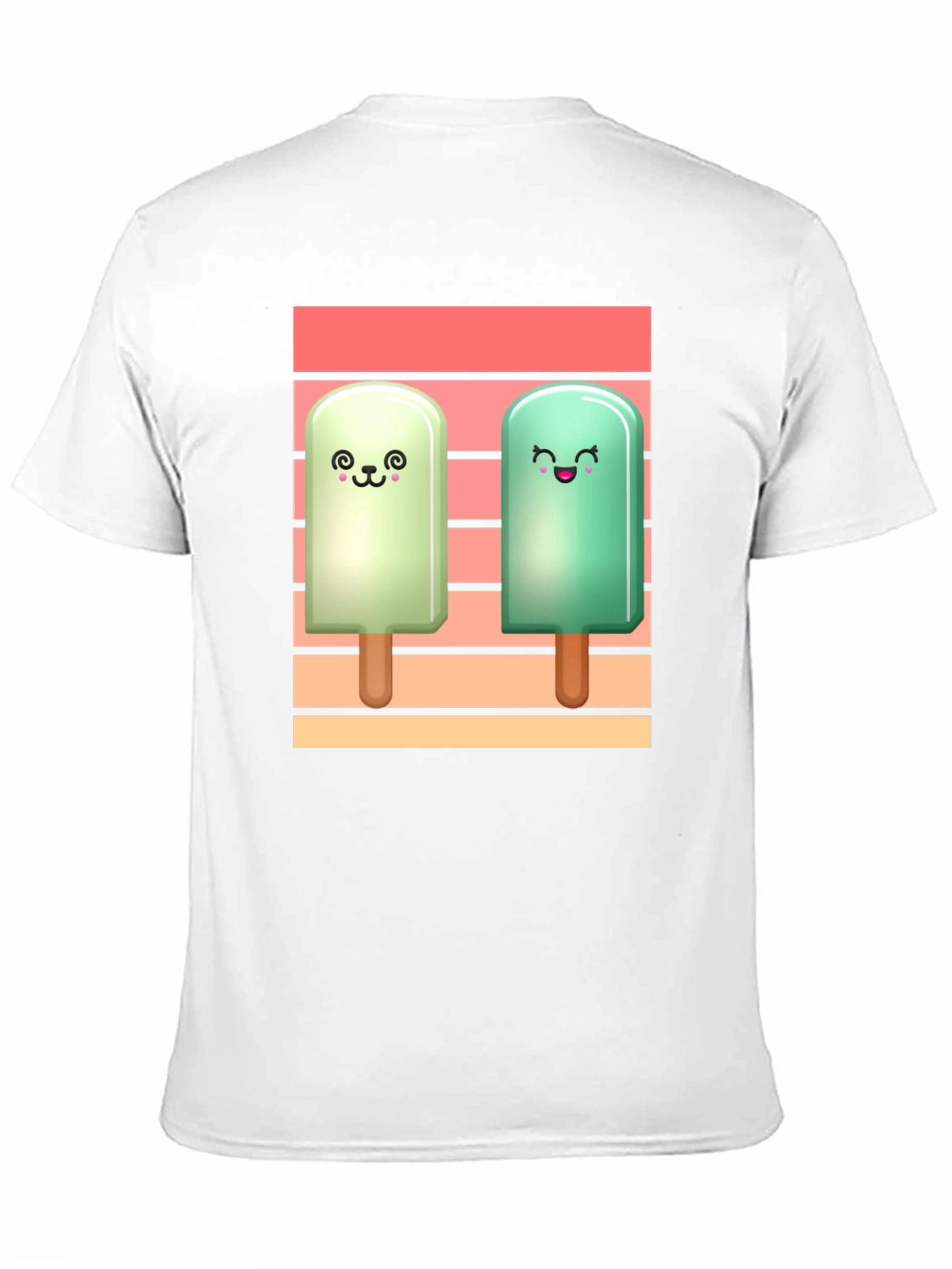 Cute Ice Cream Pops Graphic T-Shirt