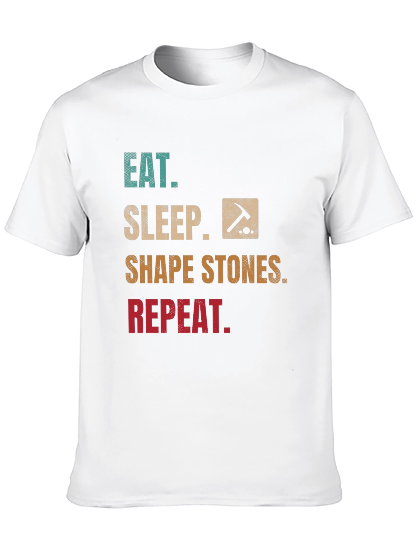 Eat Sleep Shape Stones Repeat T-Shirt