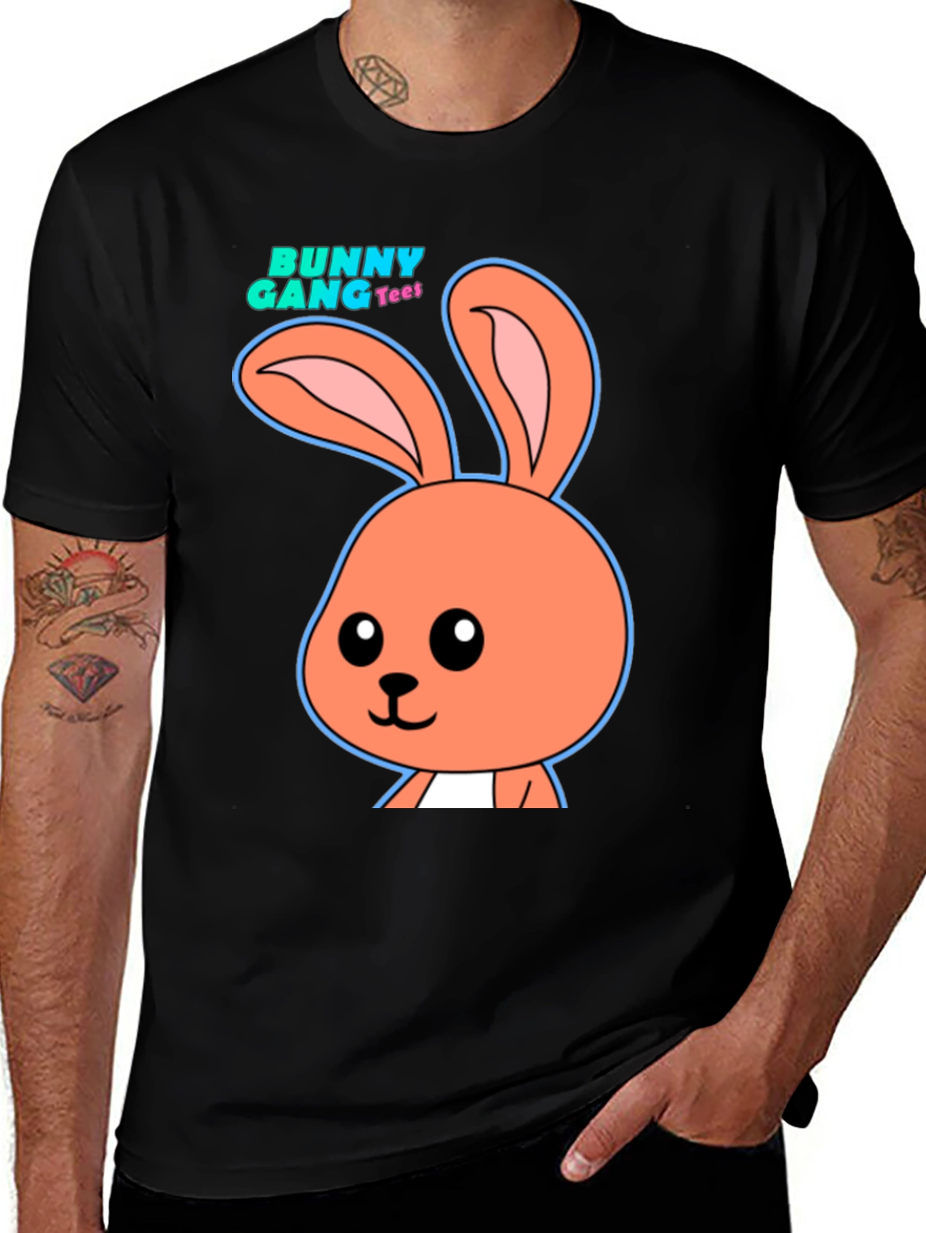 Bunny Gang Tee Black T-Shirt