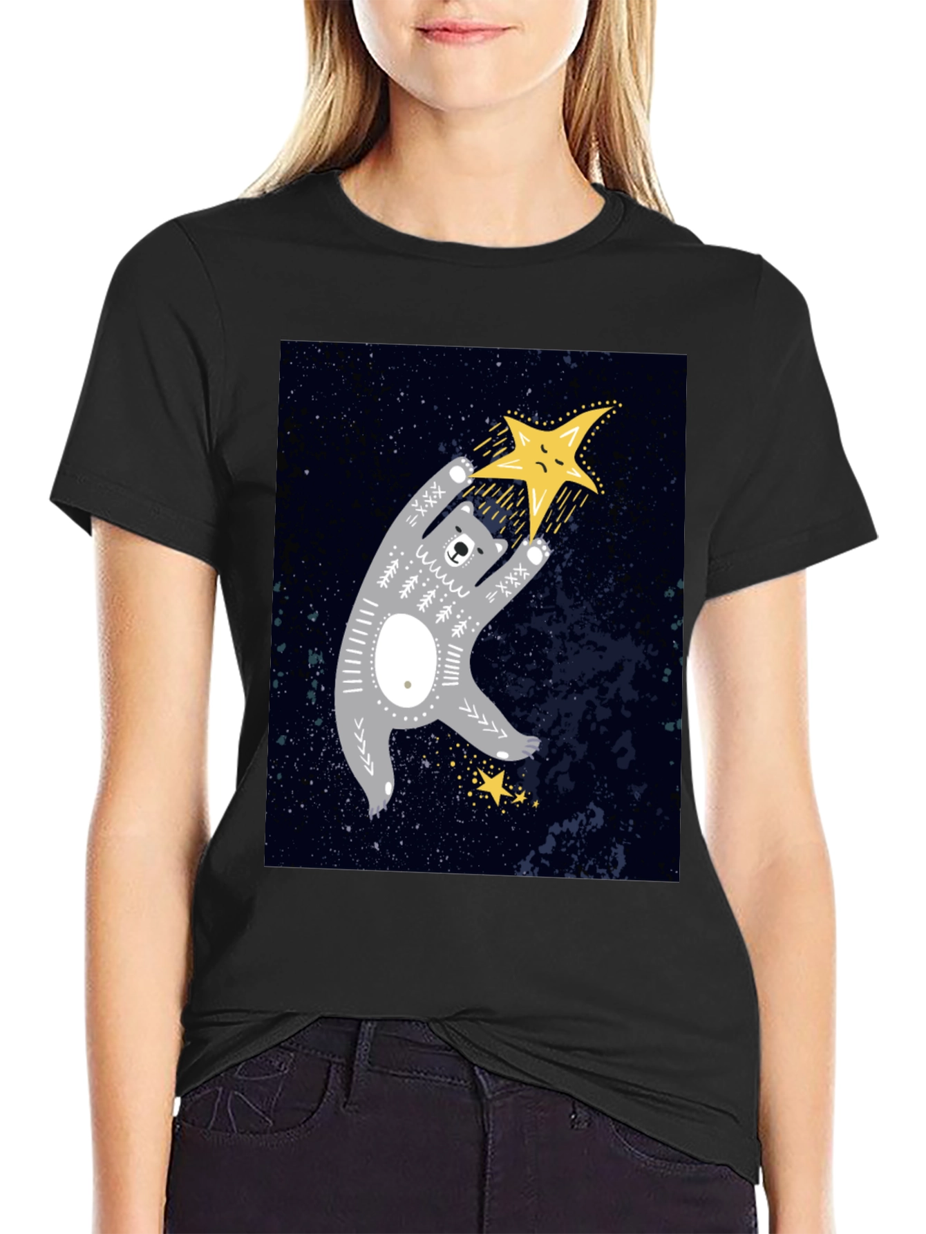 Bear Reaching for Star T-Shirt