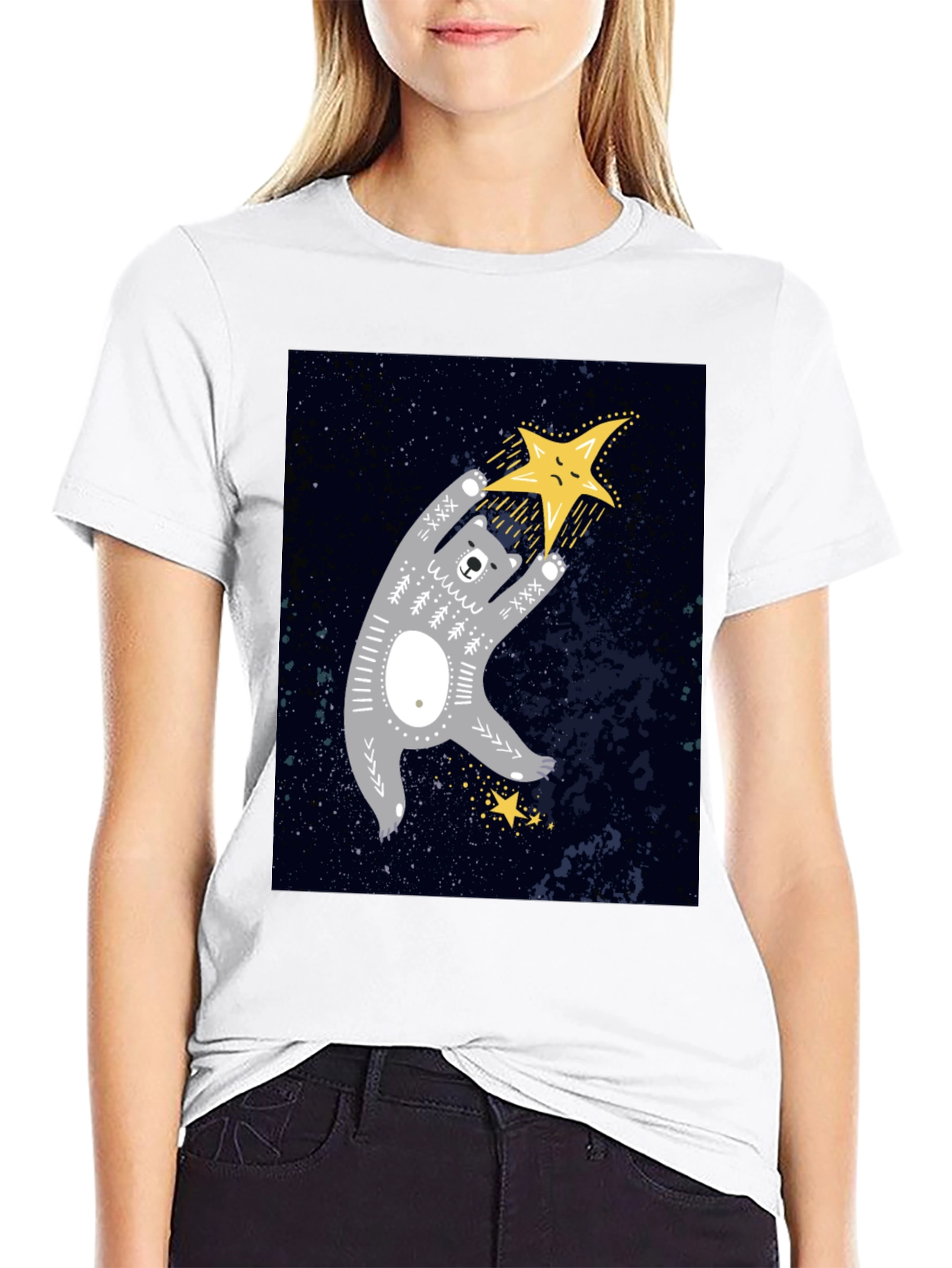 Bear Reaching for Star T-Shirt