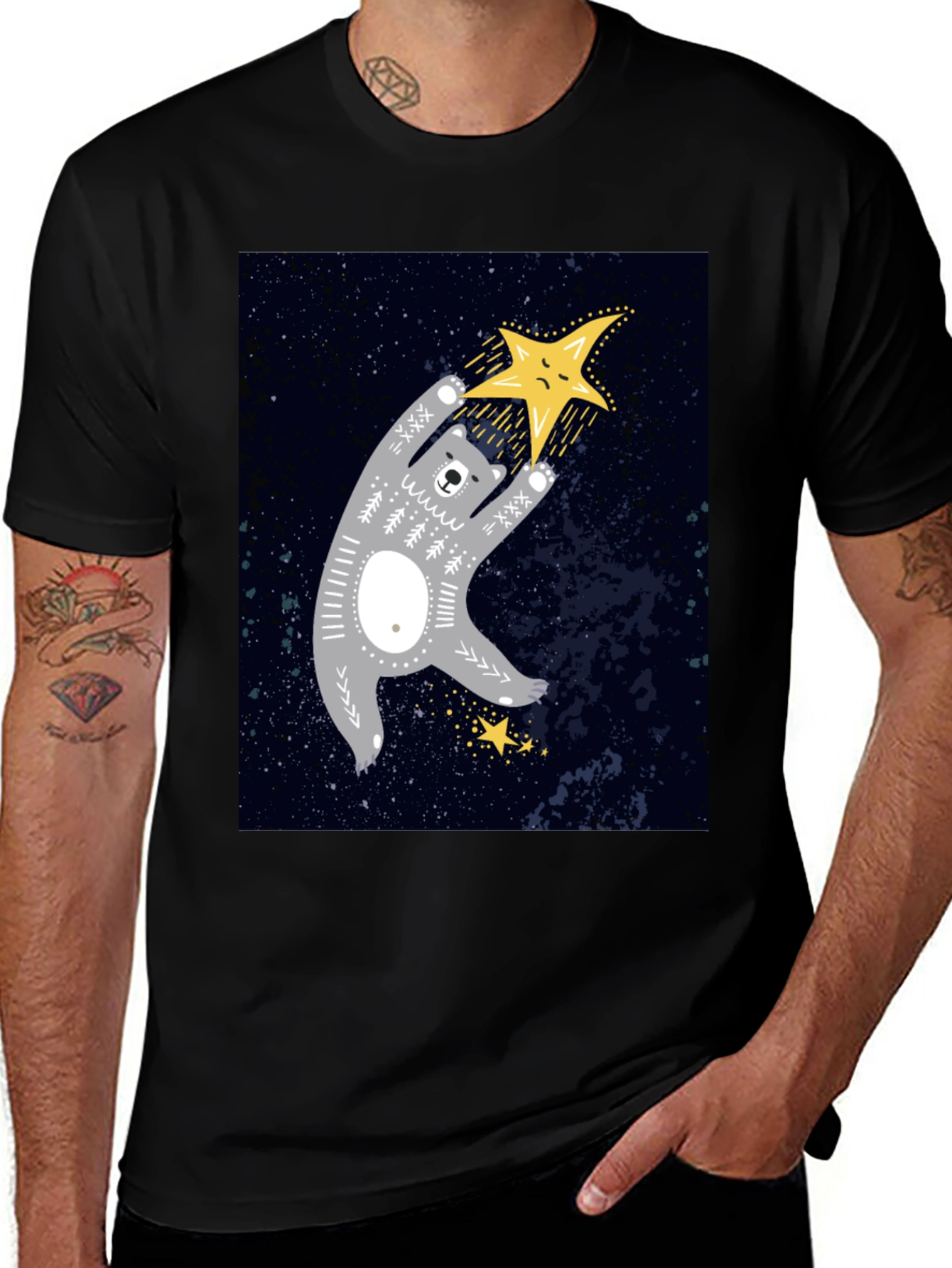 Bear Reaching for Star T-Shirt