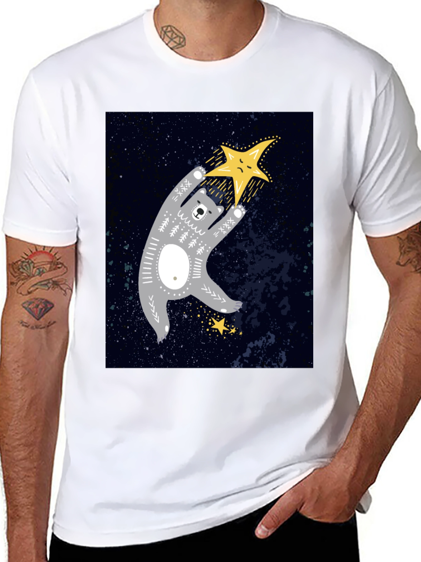Bear Reaching for Star T-Shirt