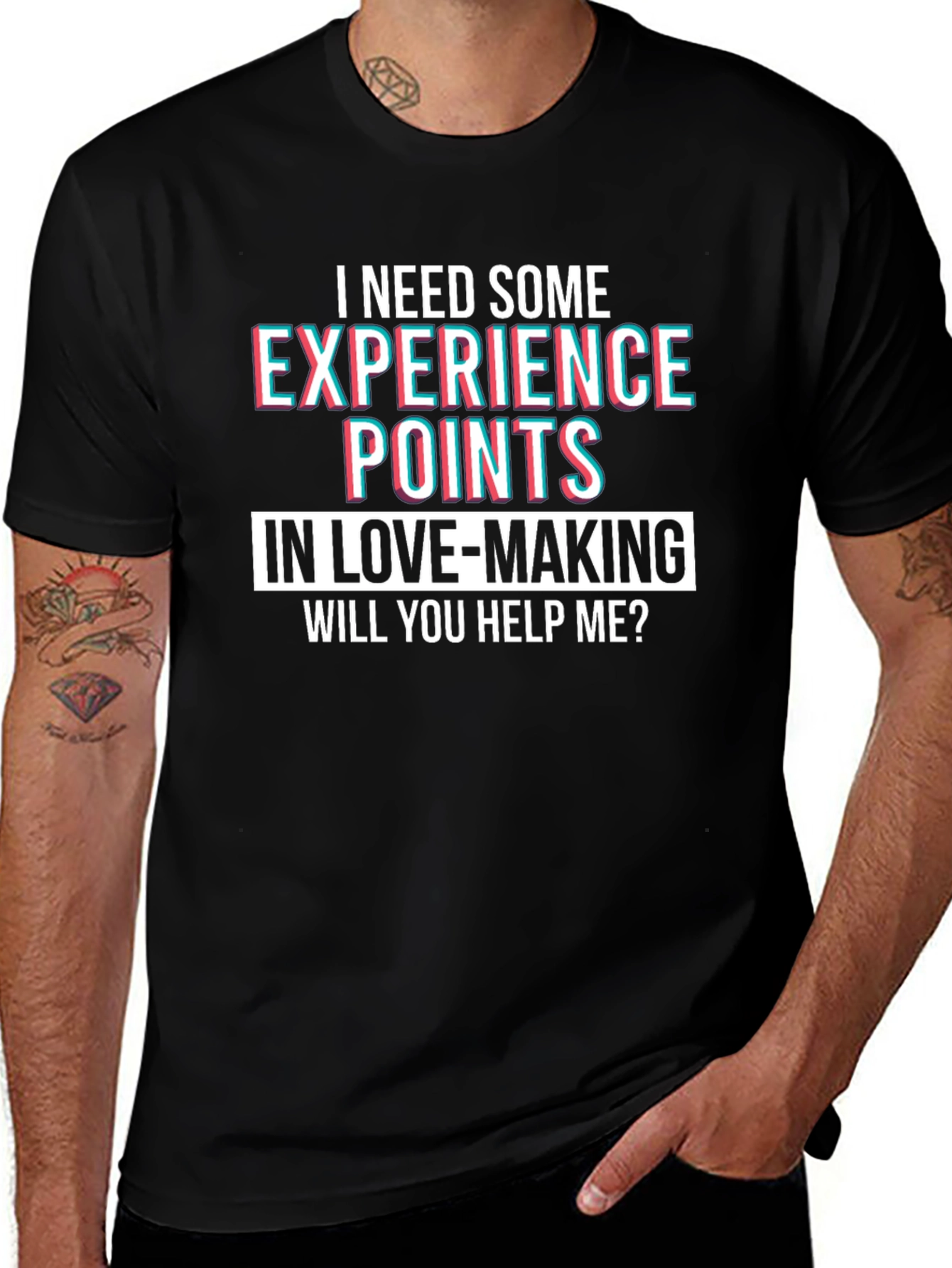 I Need Experience Points T-Shirt Funny Novelty Tee