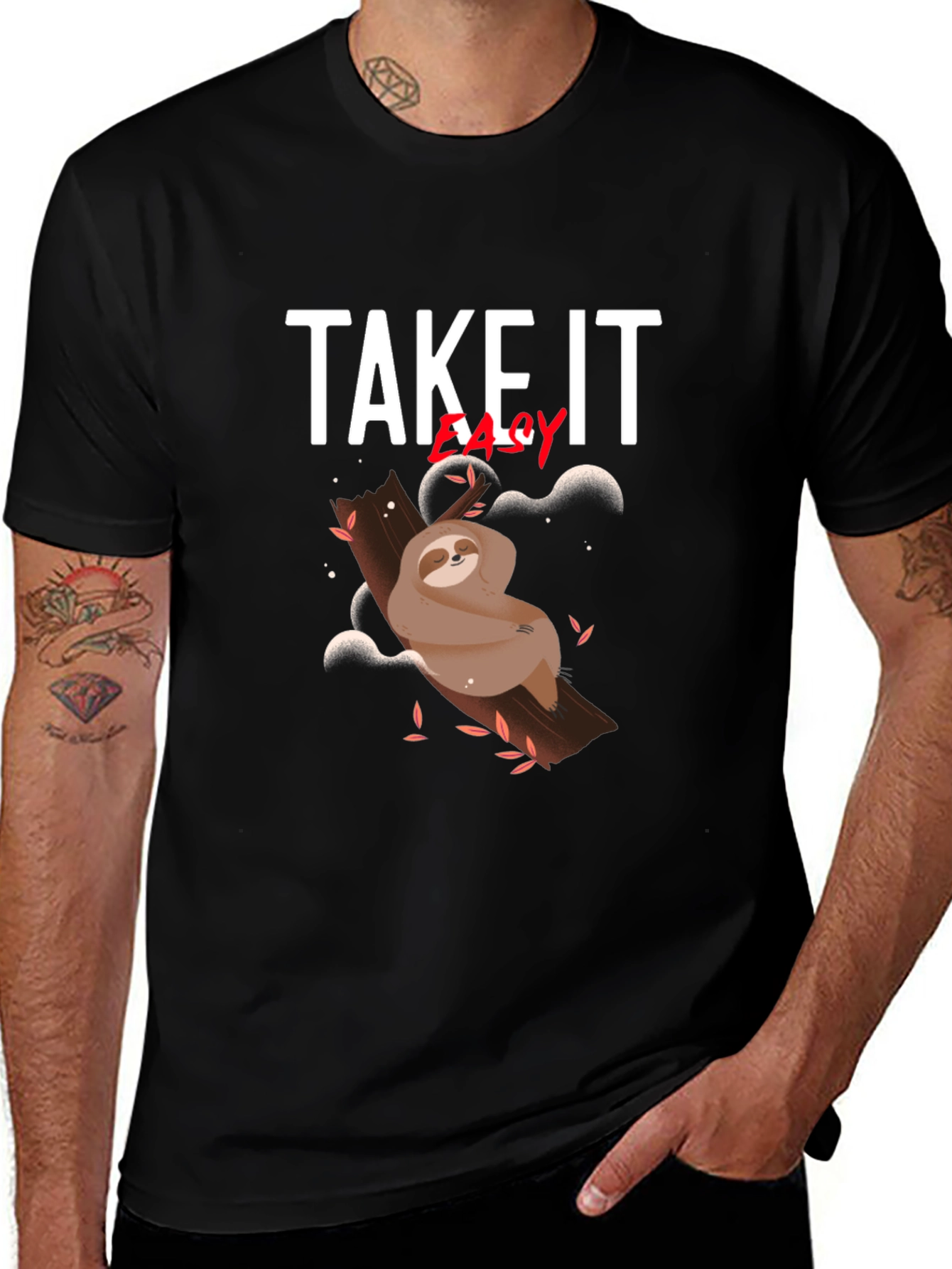 Take It Easy Sloth Graphic Tee