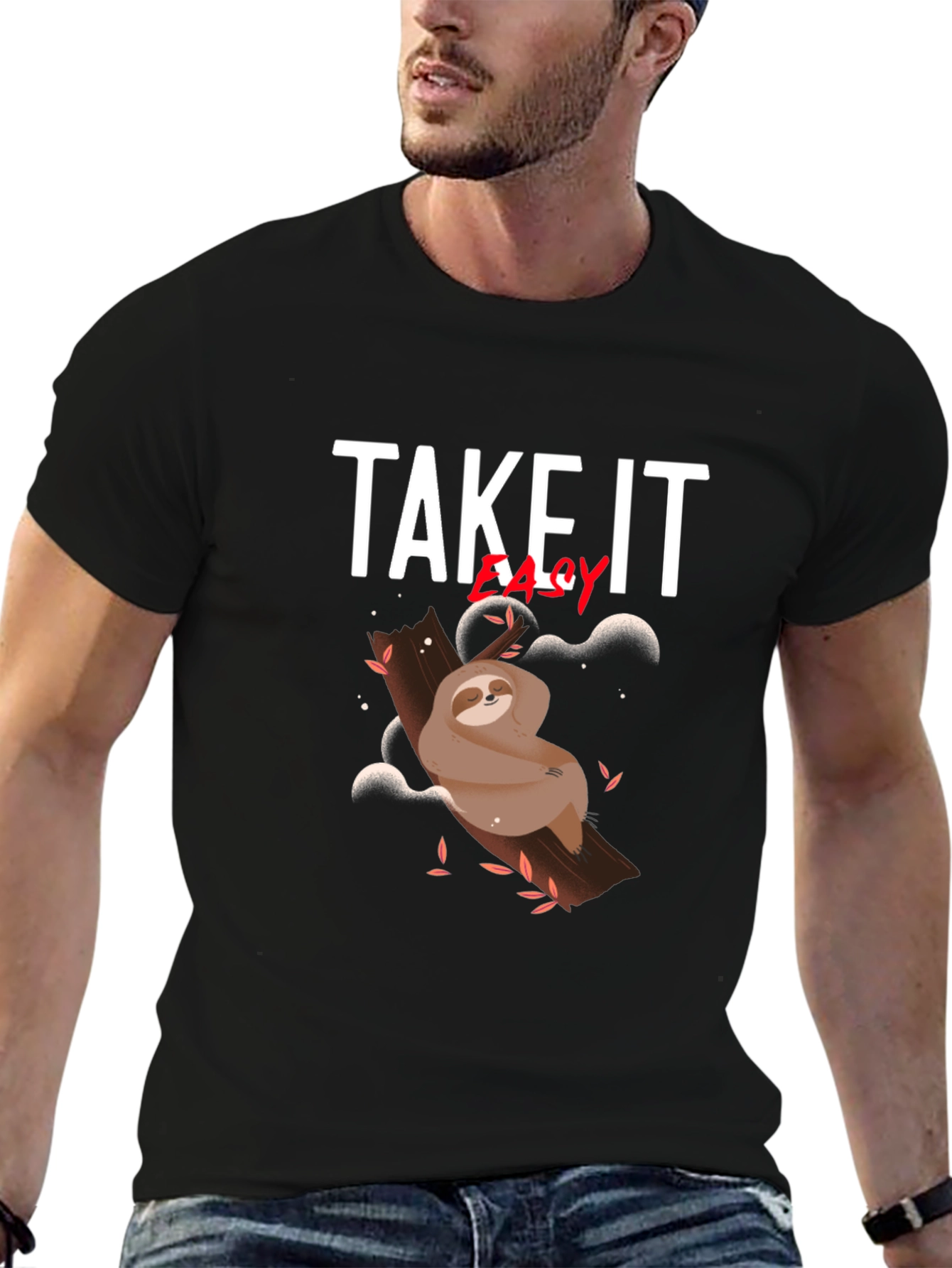 Take It Easy Sloth Graphic Tee