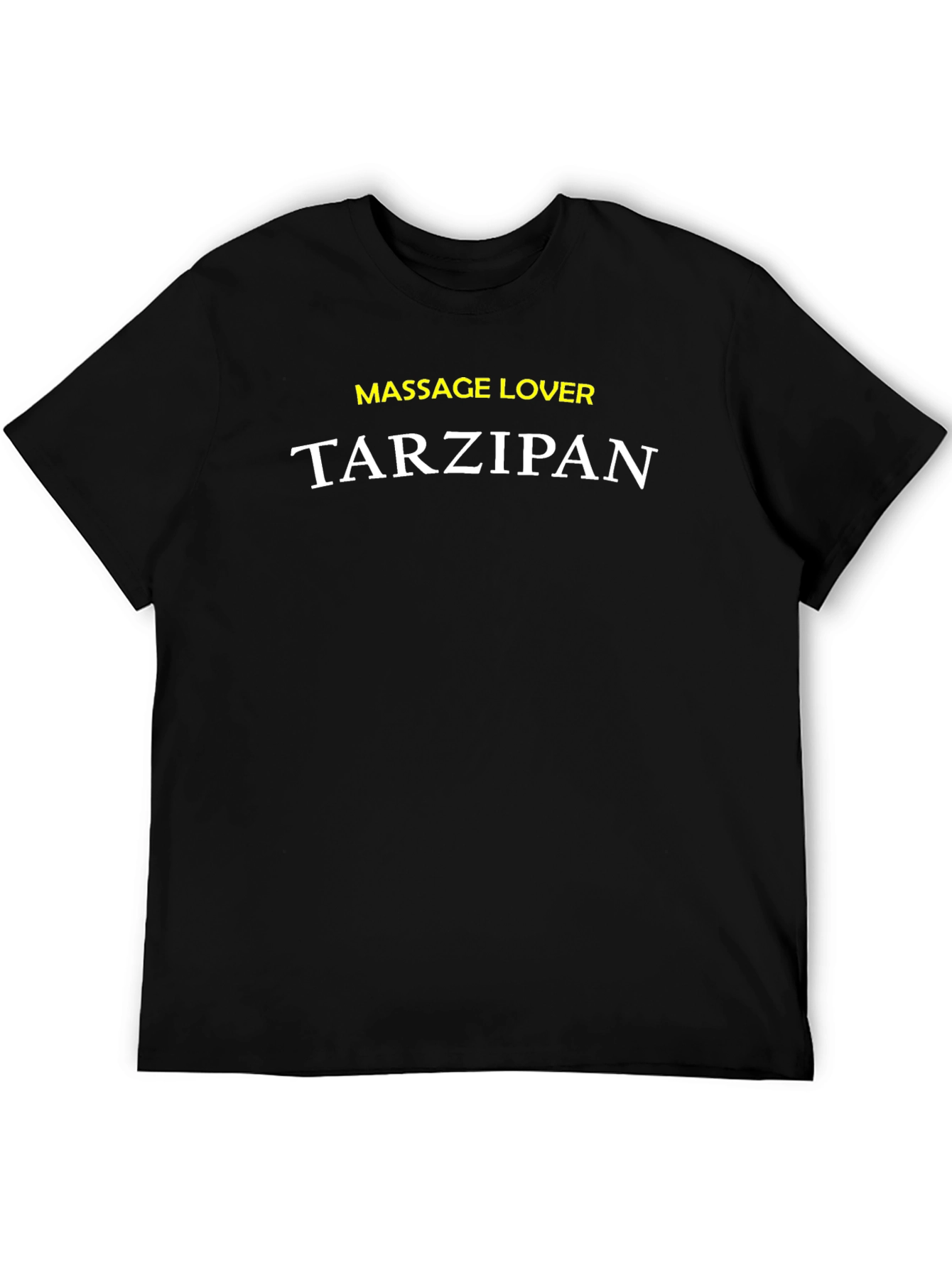 Massage Lover Tarzipan Black Graphic Tee