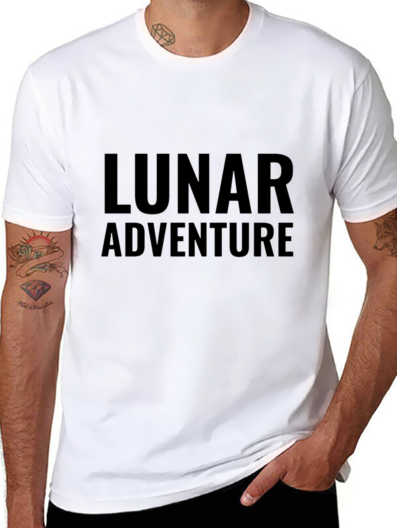 Lunar Adventure Black T-Shirt