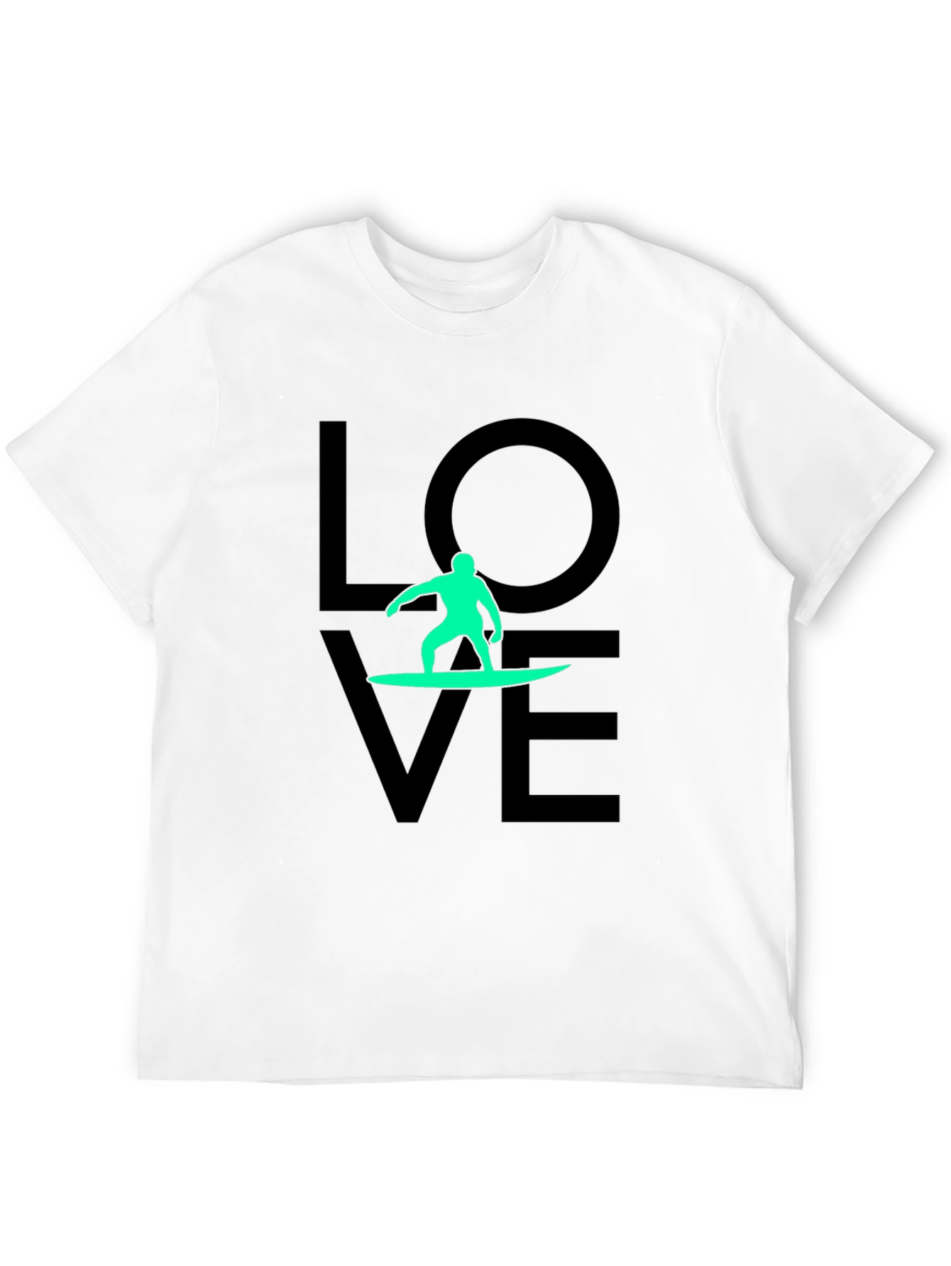 Love Surfing Black T-Shirt