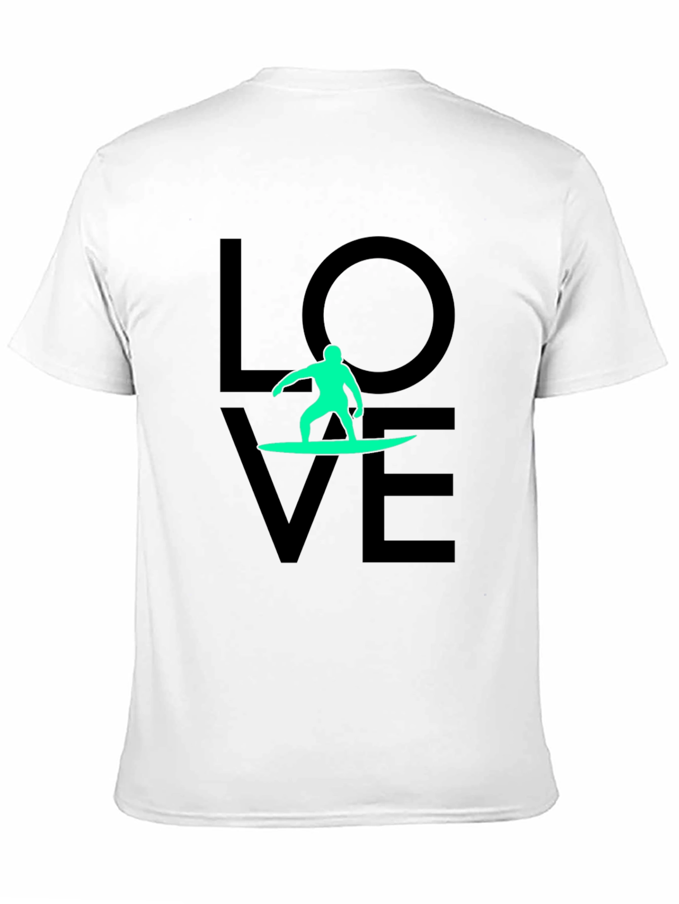 Love Surfing Black T-Shirt