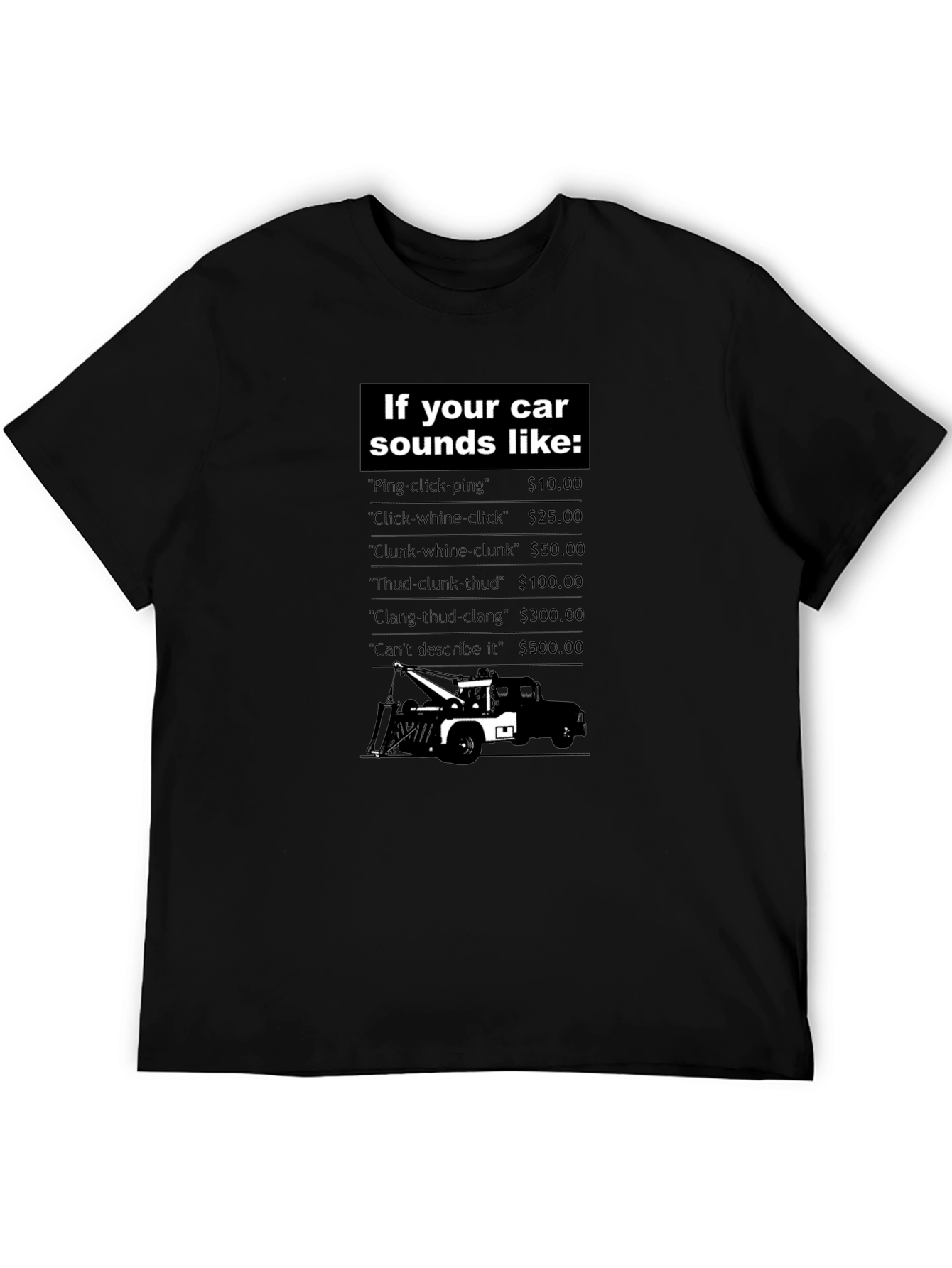 Funny Car Sounds Graphic T-Shirt