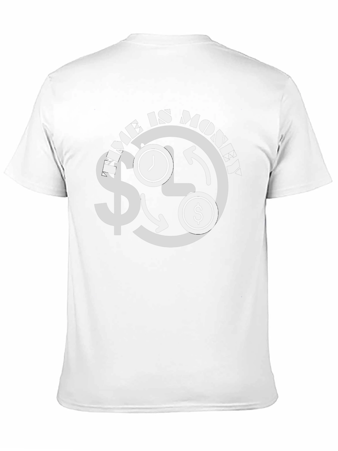 Time is Money Graphic Tee - Black Cotton T-Shirt