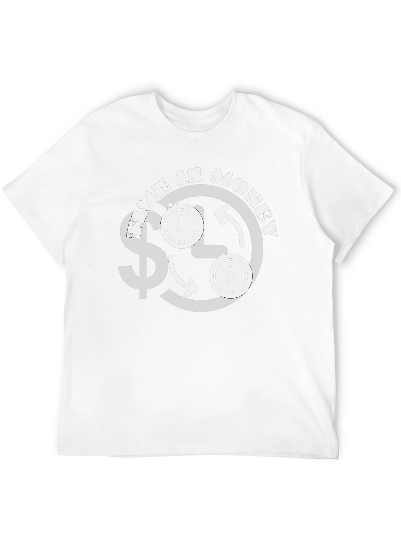 Time is Money Graphic Tee - Black Cotton T-Shirt