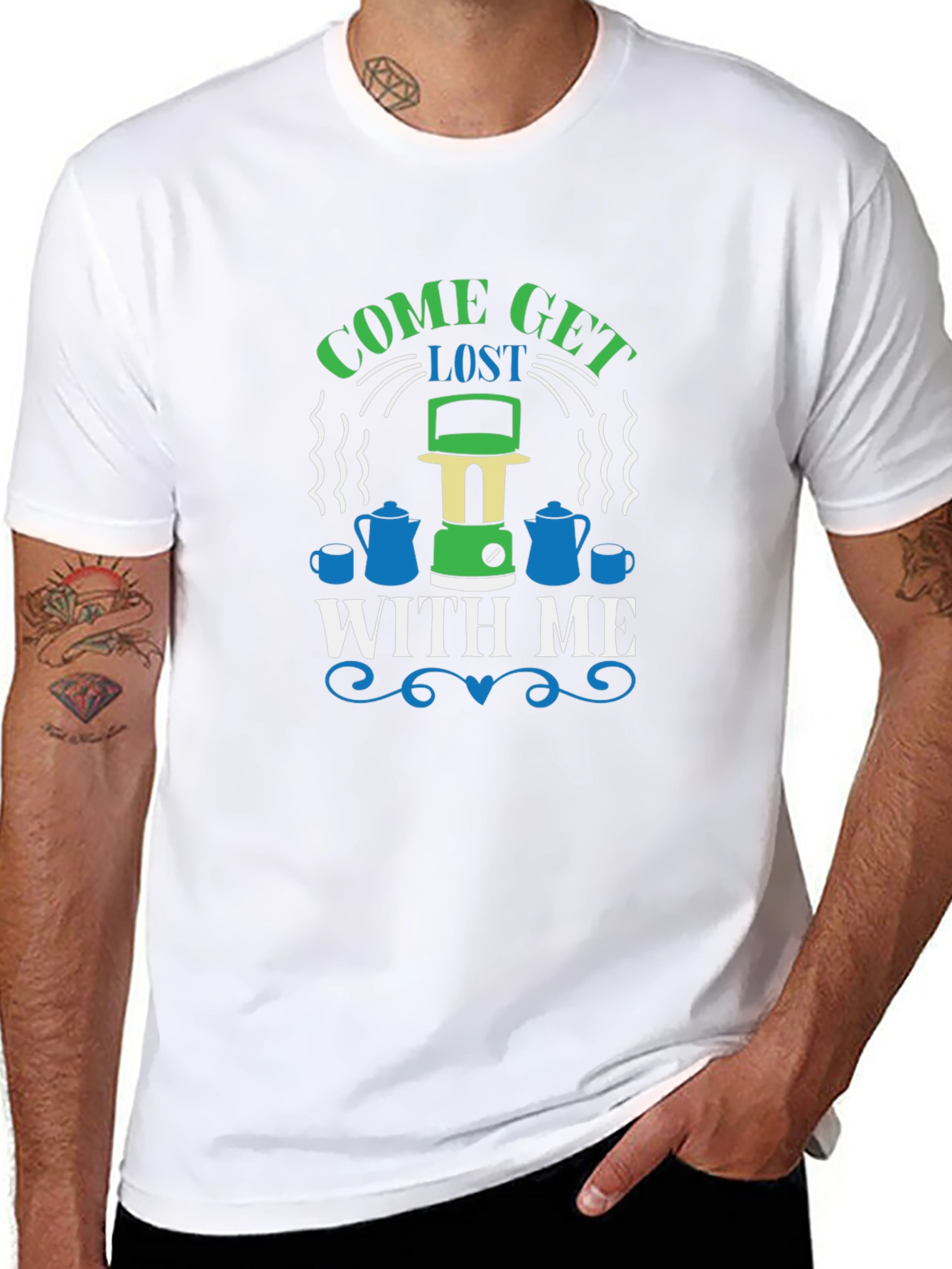 Come Get Lost With Me Camping Graphic T-Shirt