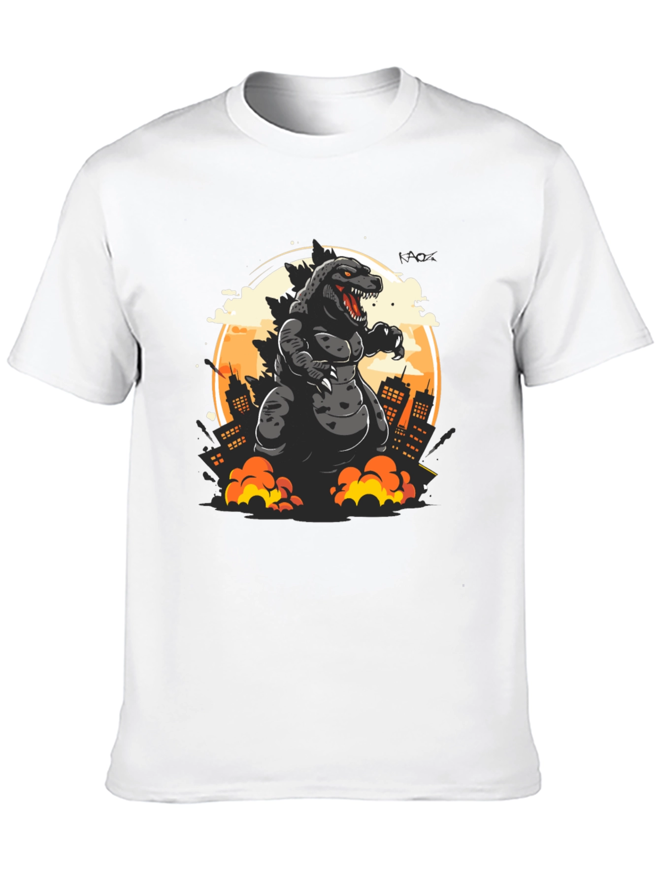 Godzilla T-Shirt: Monster City Attack Graphic Tee