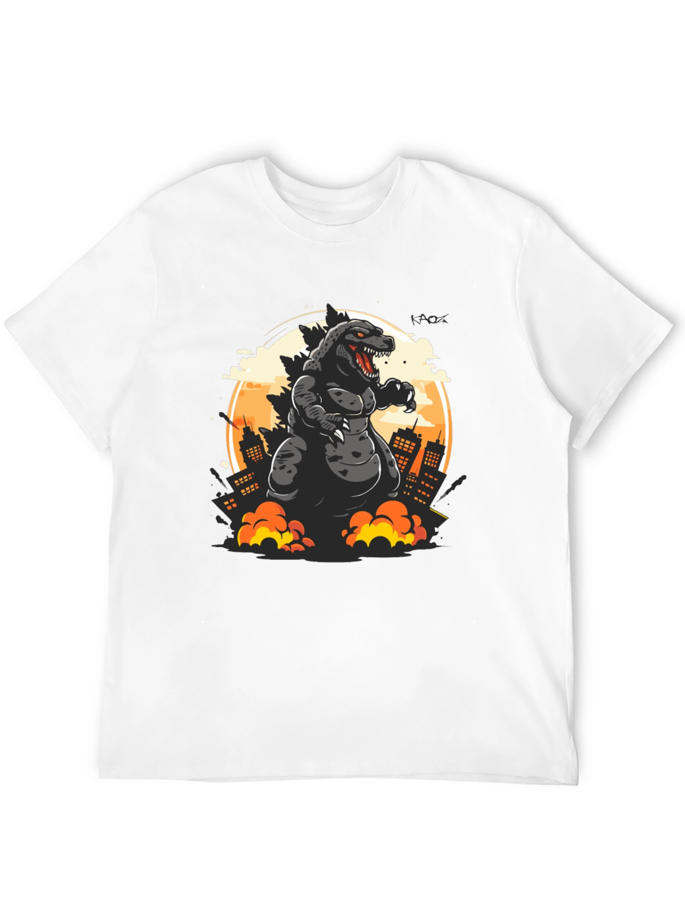 Godzilla T-Shirt: Monster City Attack Graphic Tee