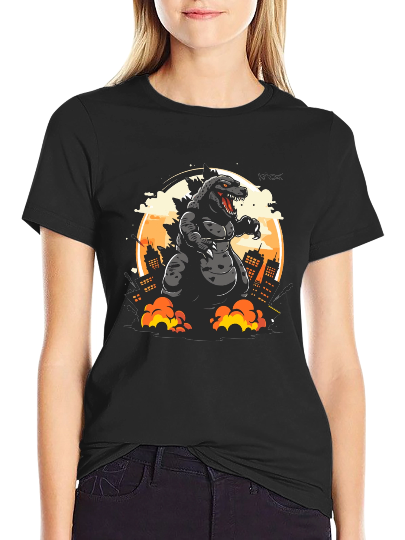 Godzilla T-Shirt: Monster City Attack Graphic Tee