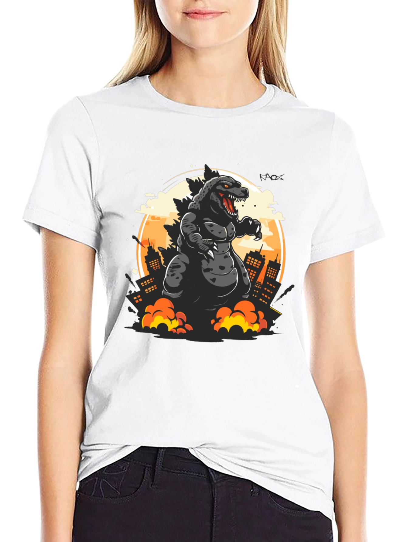 Godzilla T-Shirt: Monster City Attack Graphic Tee