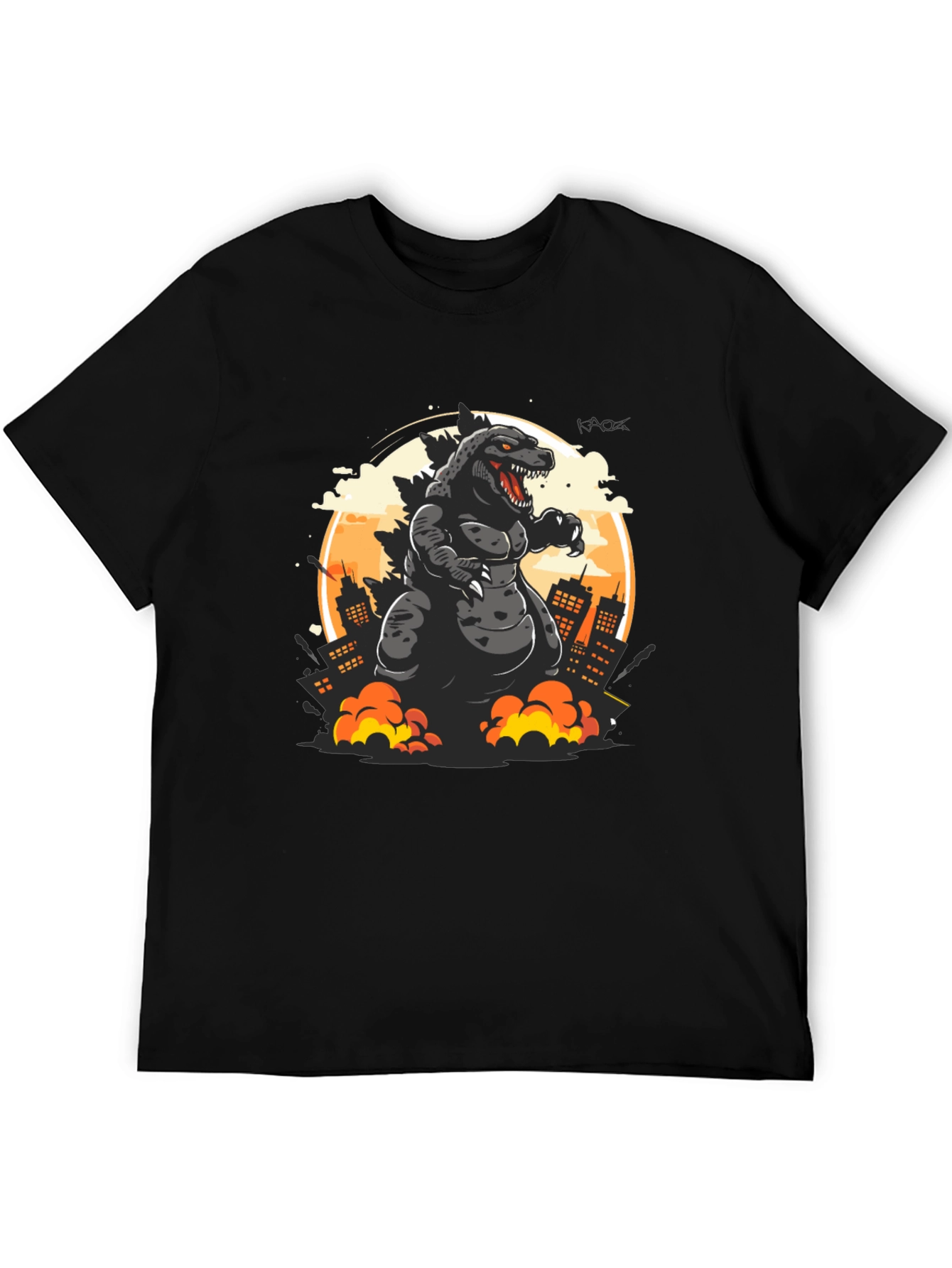 Godzilla T-Shirt: Monster City Attack Graphic Tee