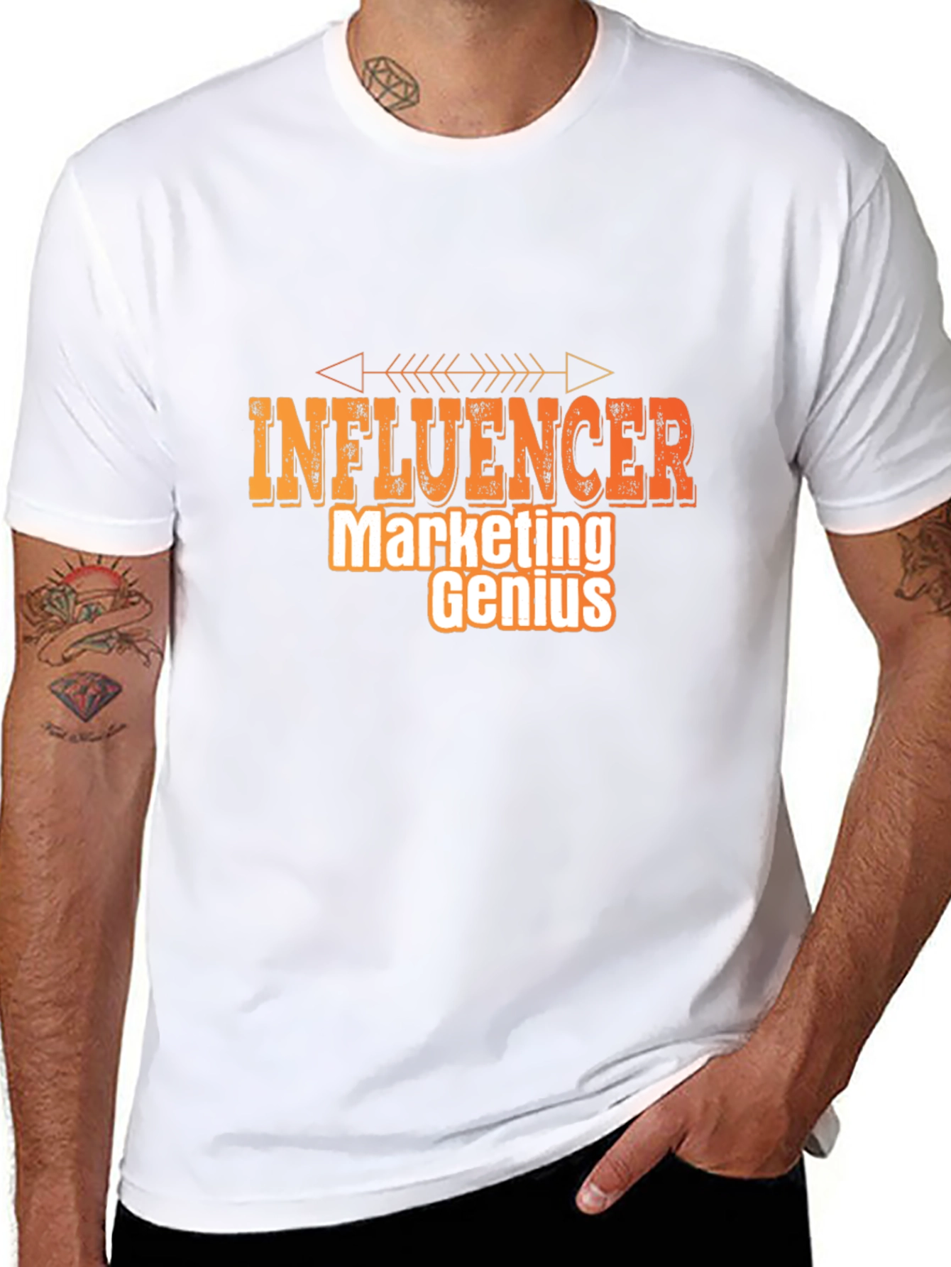 Influencer Marketing Genius Graphic Tee - Black