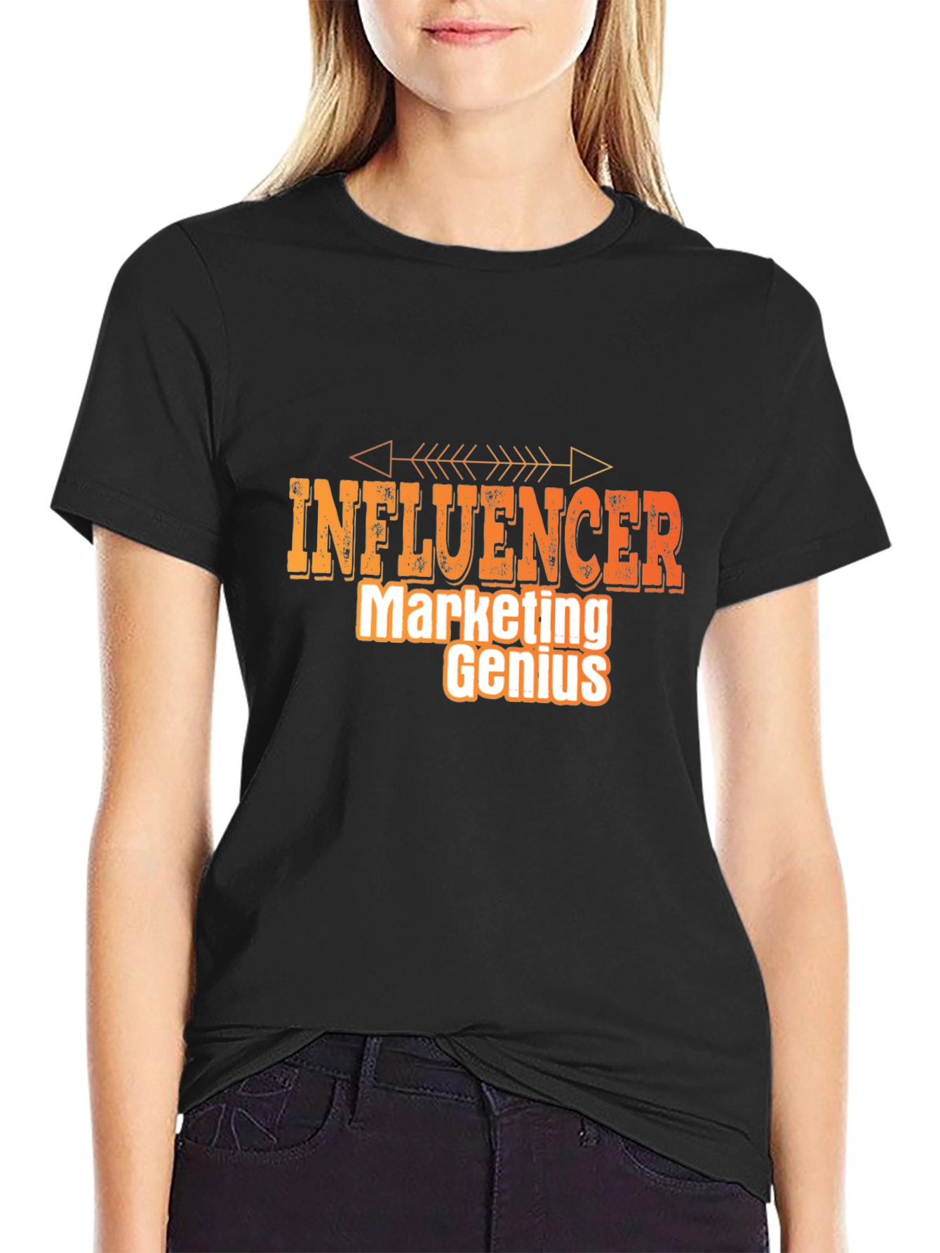 Influencer Marketing Genius Graphic Tee - Black