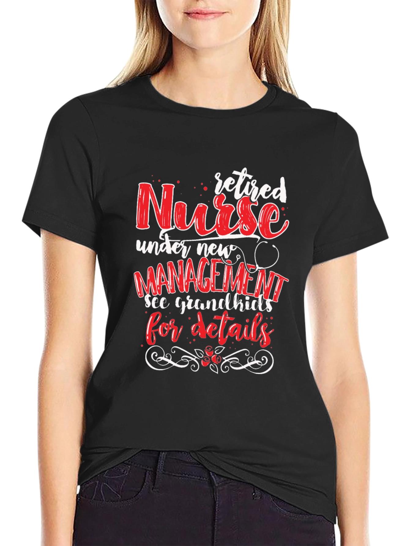 Retired Nurse T-Shirt: Grandkids Management