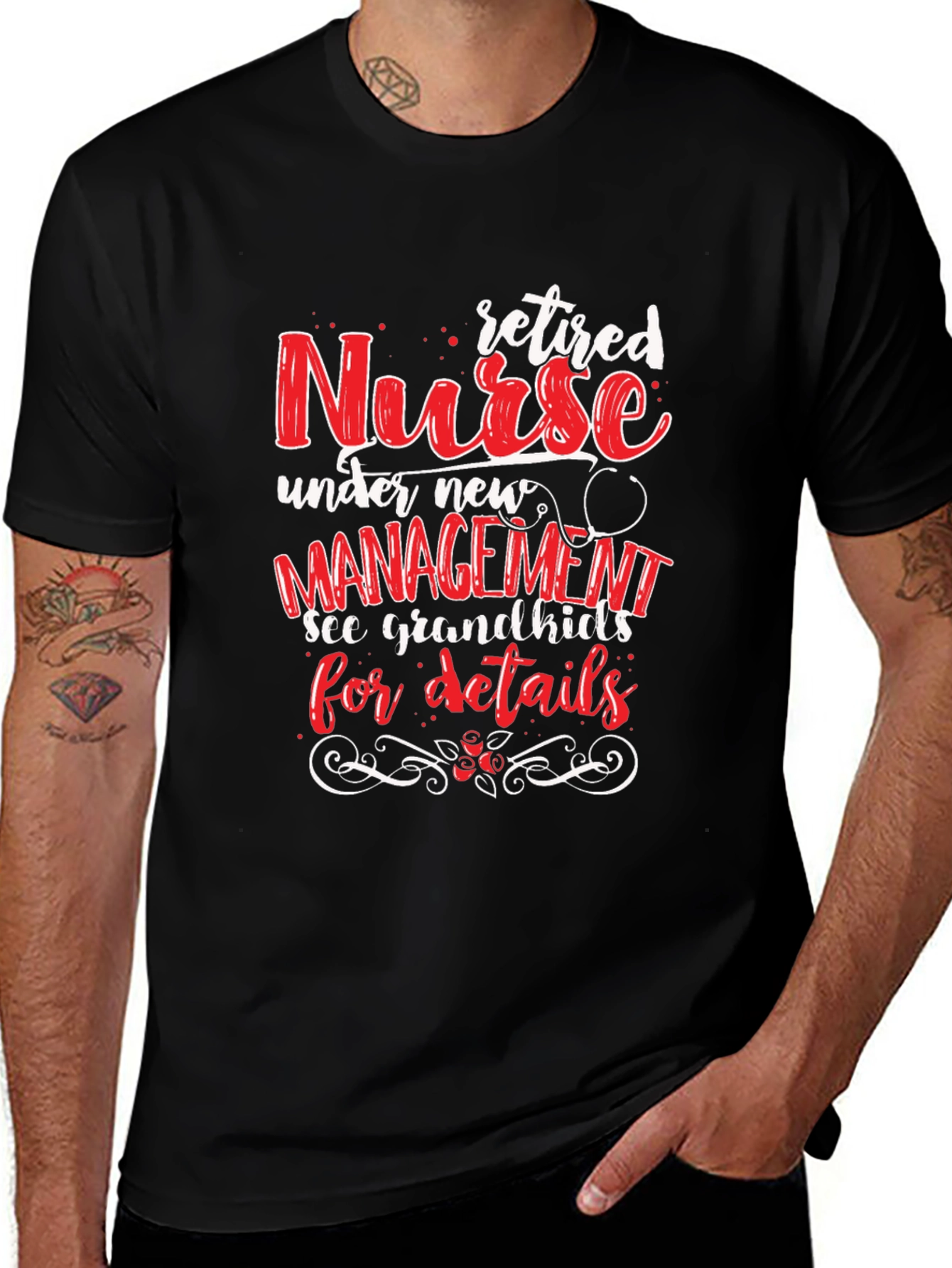 Retired Nurse T-Shirt: Grandkids Management