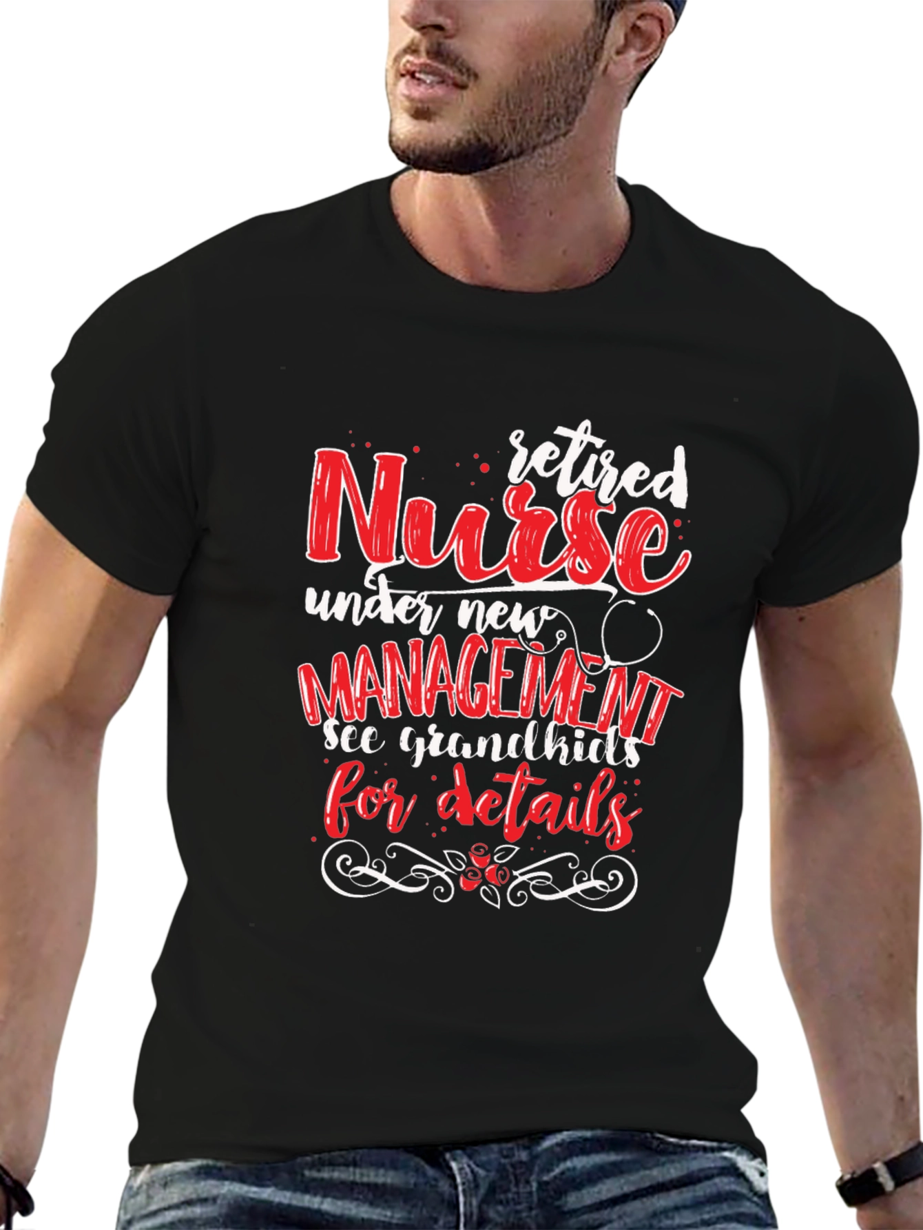 Retired Nurse T-Shirt: Grandkids Management