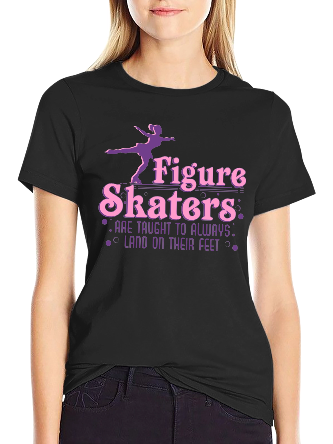 Figure Skaters T-Shirt - Land on Your Feet