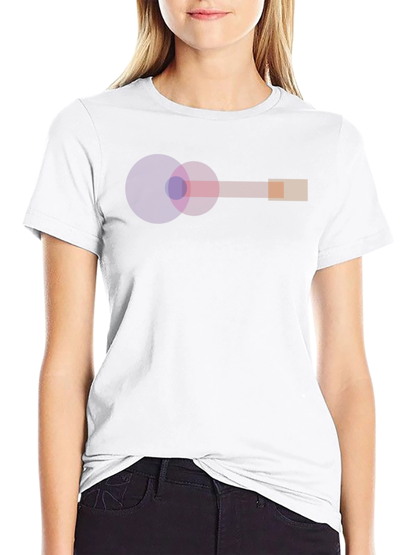 Abstract Graphic Black Tee