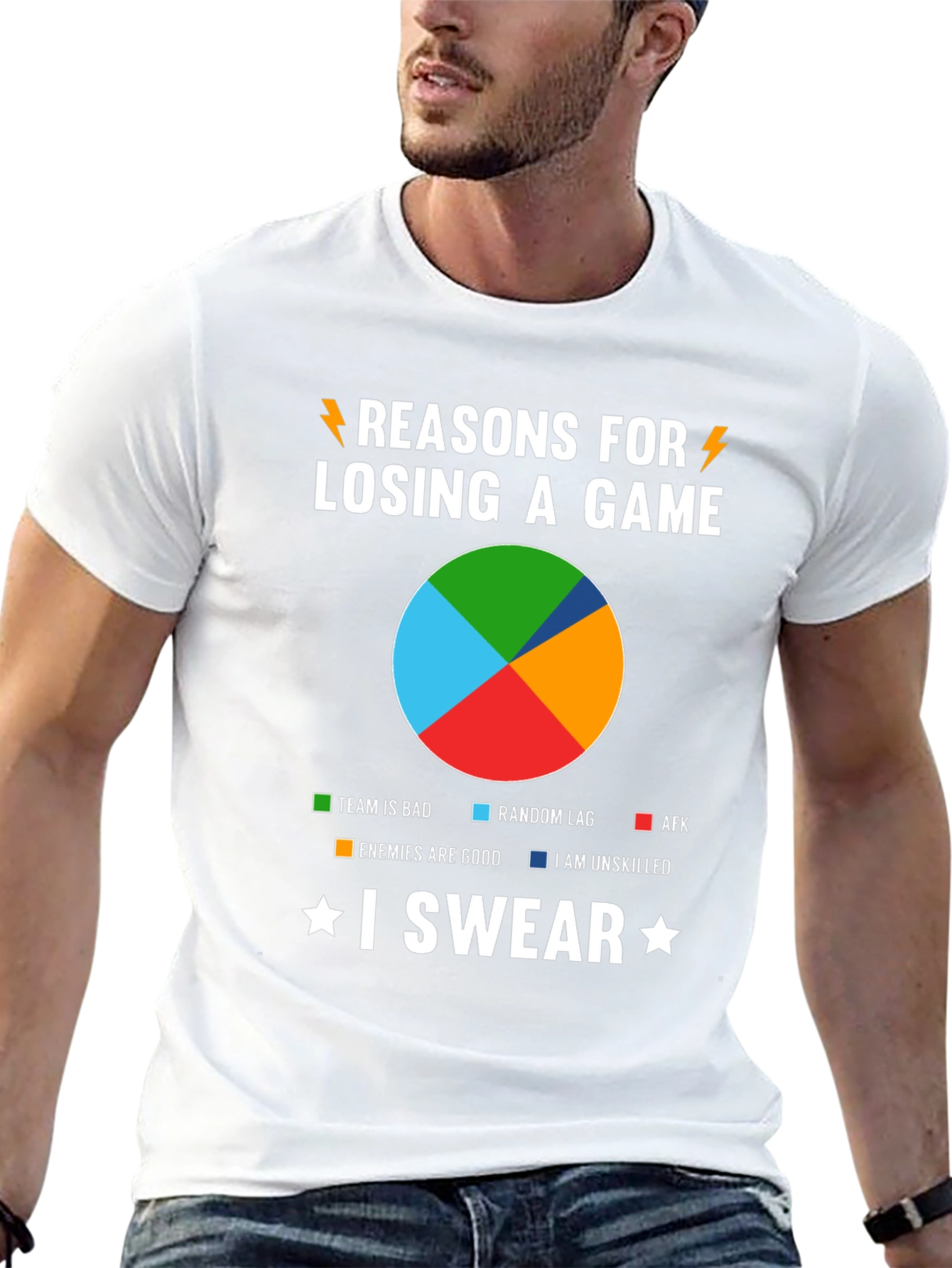 Reasons for Losing Gaming T-Shirt - I Swear!
