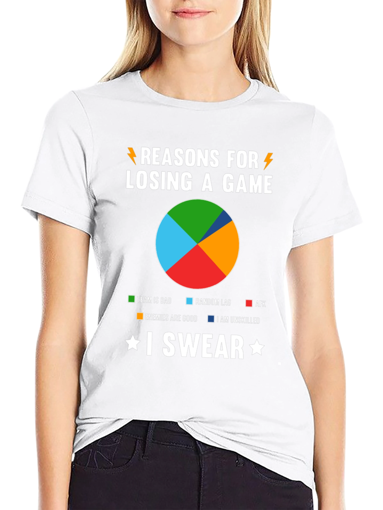 Reasons for Losing Gaming T-Shirt - I Swear!