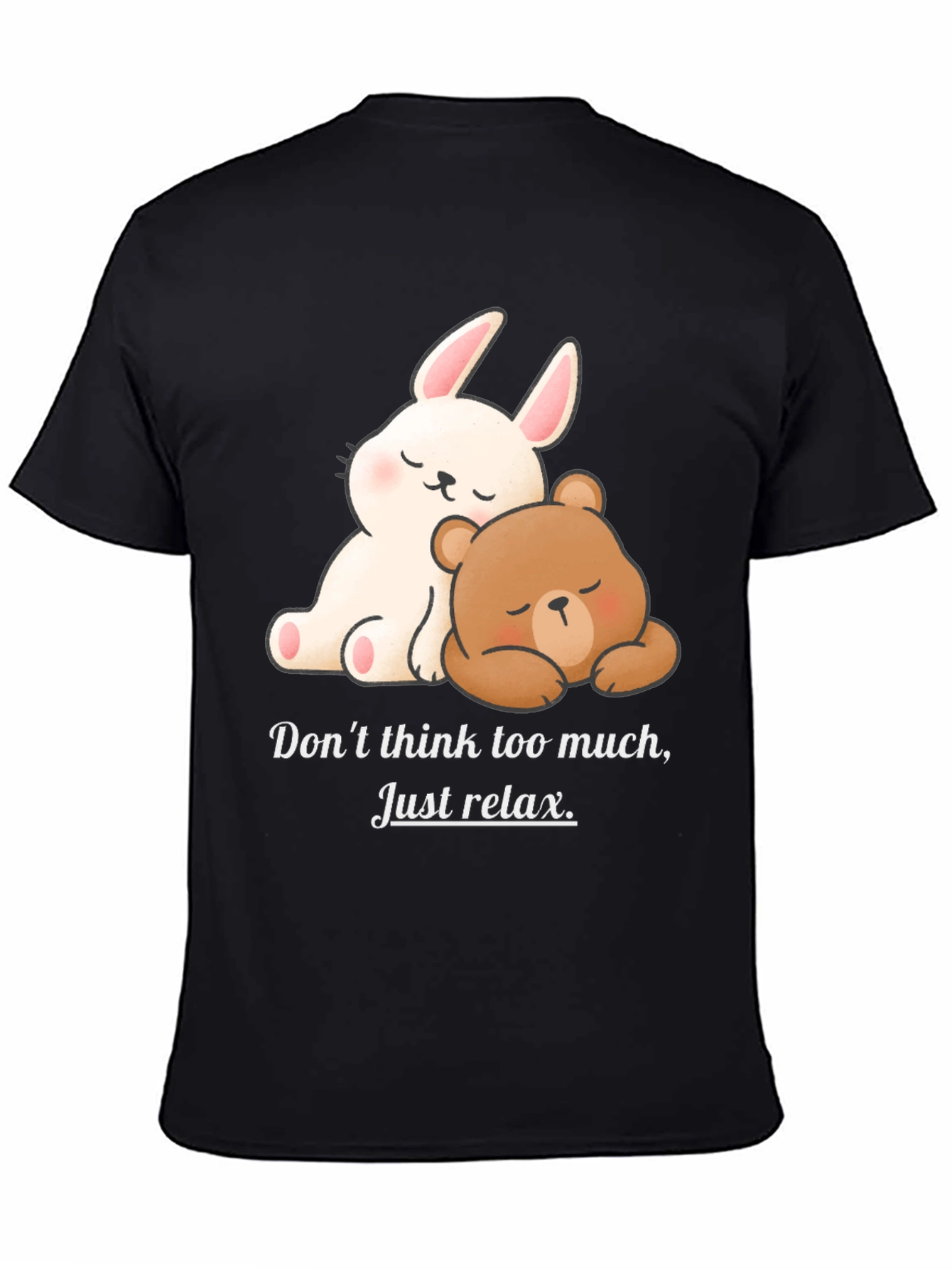 Relaxed Bear & Bunny Graphic Tee