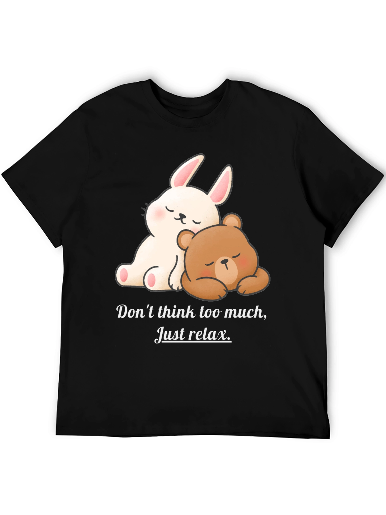 Relaxed Bear & Bunny Graphic Tee