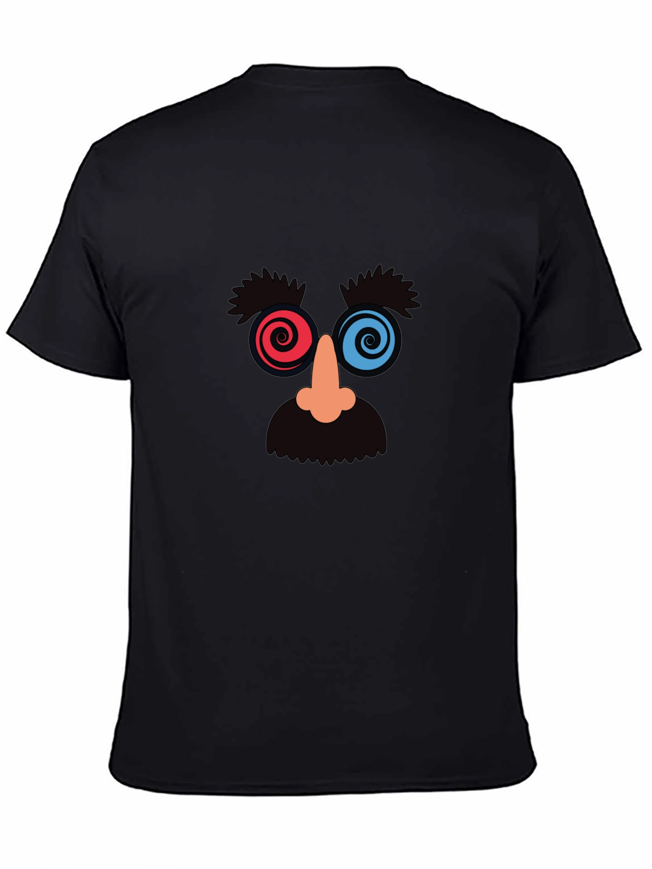 Novelty Disguise Face Black T-Shirt