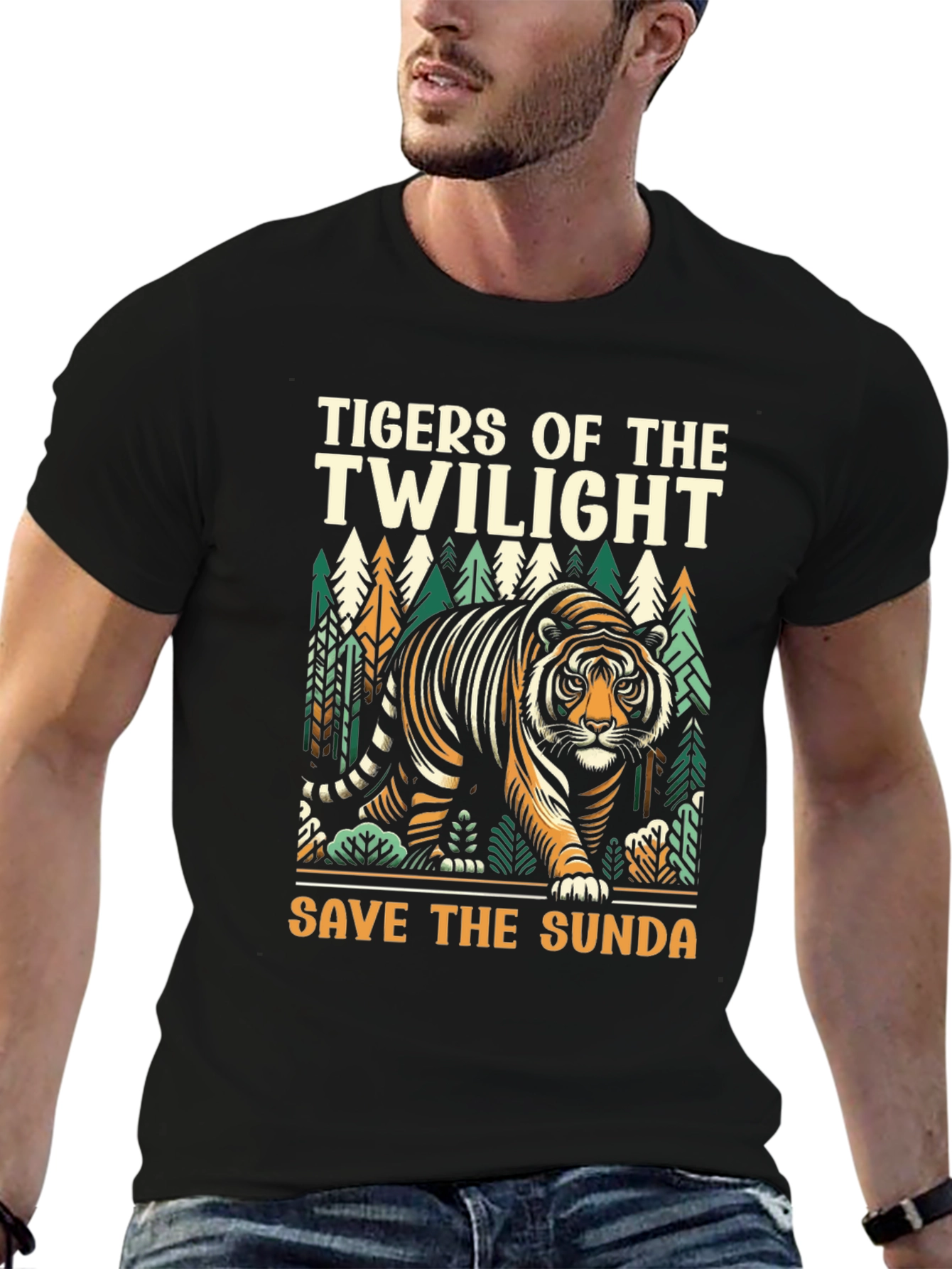 Tigers of the Twilight Save the Sunda Graphic Tee