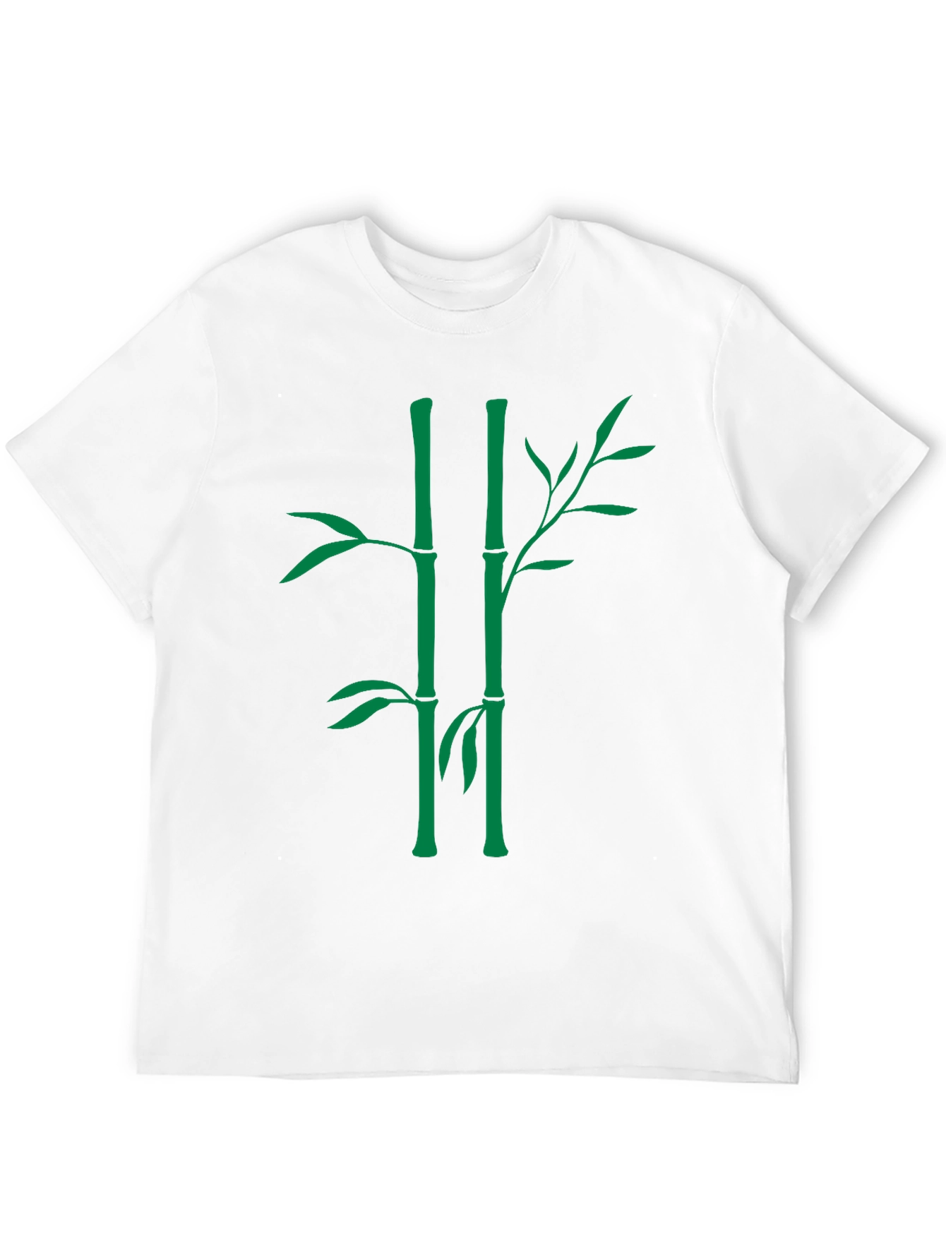 Bamboo Graphic Tee - Nature Inspired Black T-Shirt