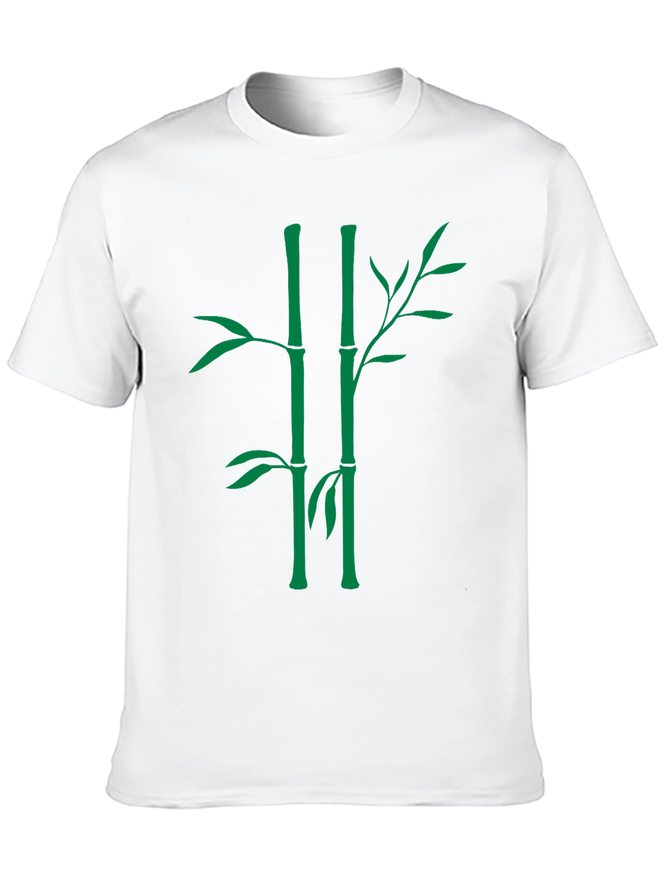 Bamboo Graphic Tee - Nature Inspired Black T-Shirt