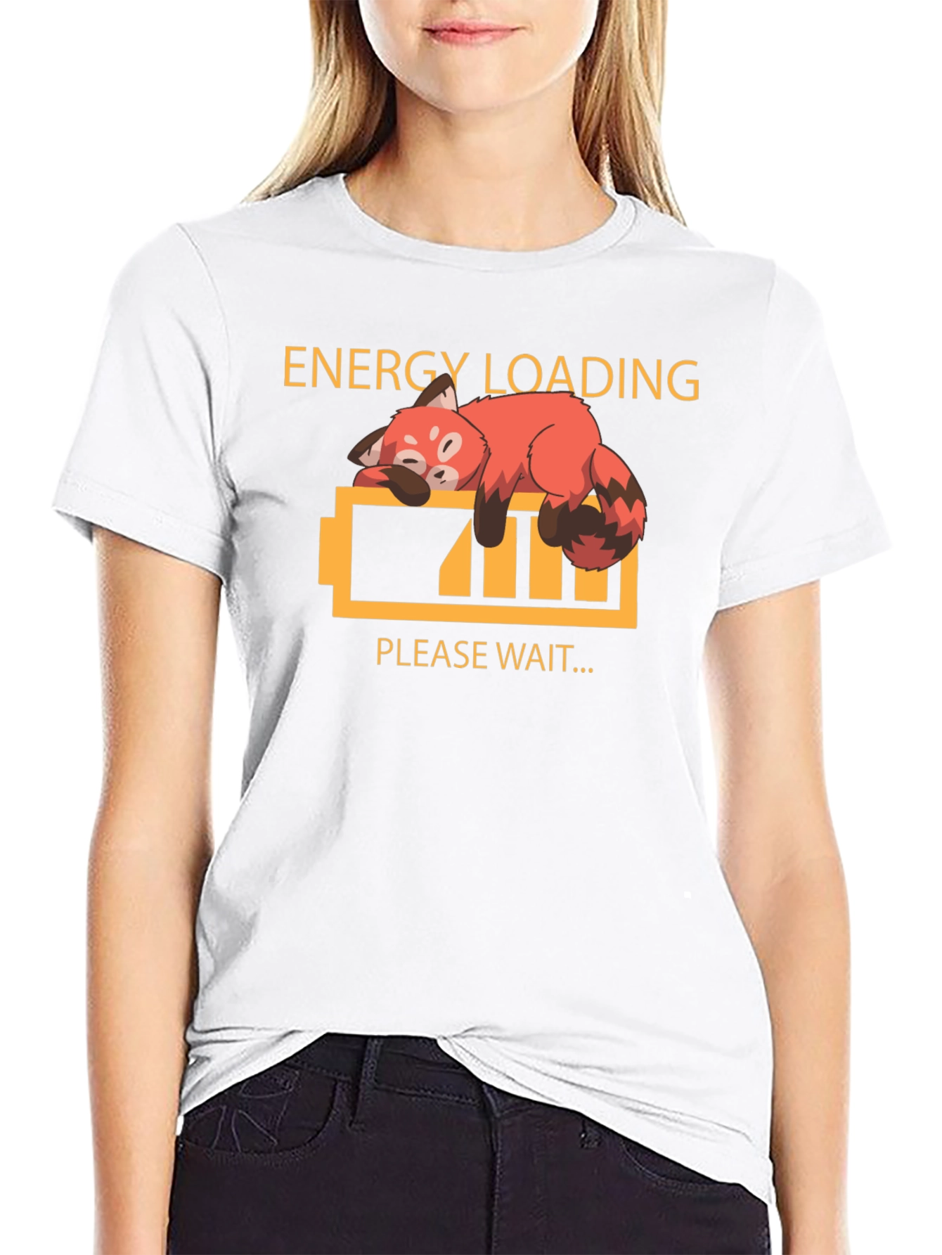 Energy Loading Red Panda Graphic T-Shirt