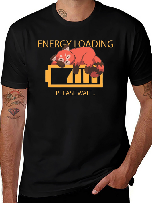Energy Loading Red Panda Graphic T-Shirt