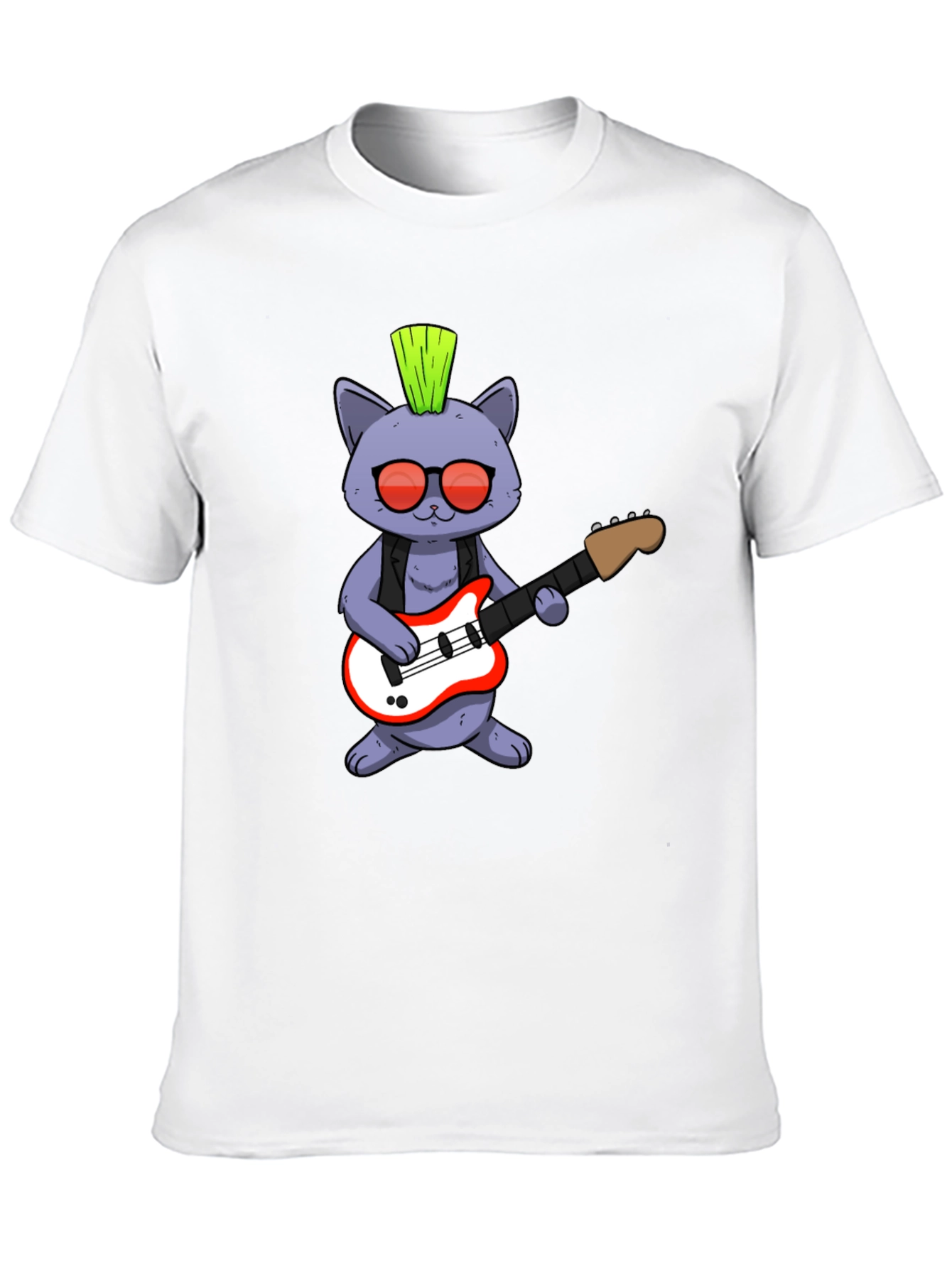 Punk Rock Cat T-Shirt