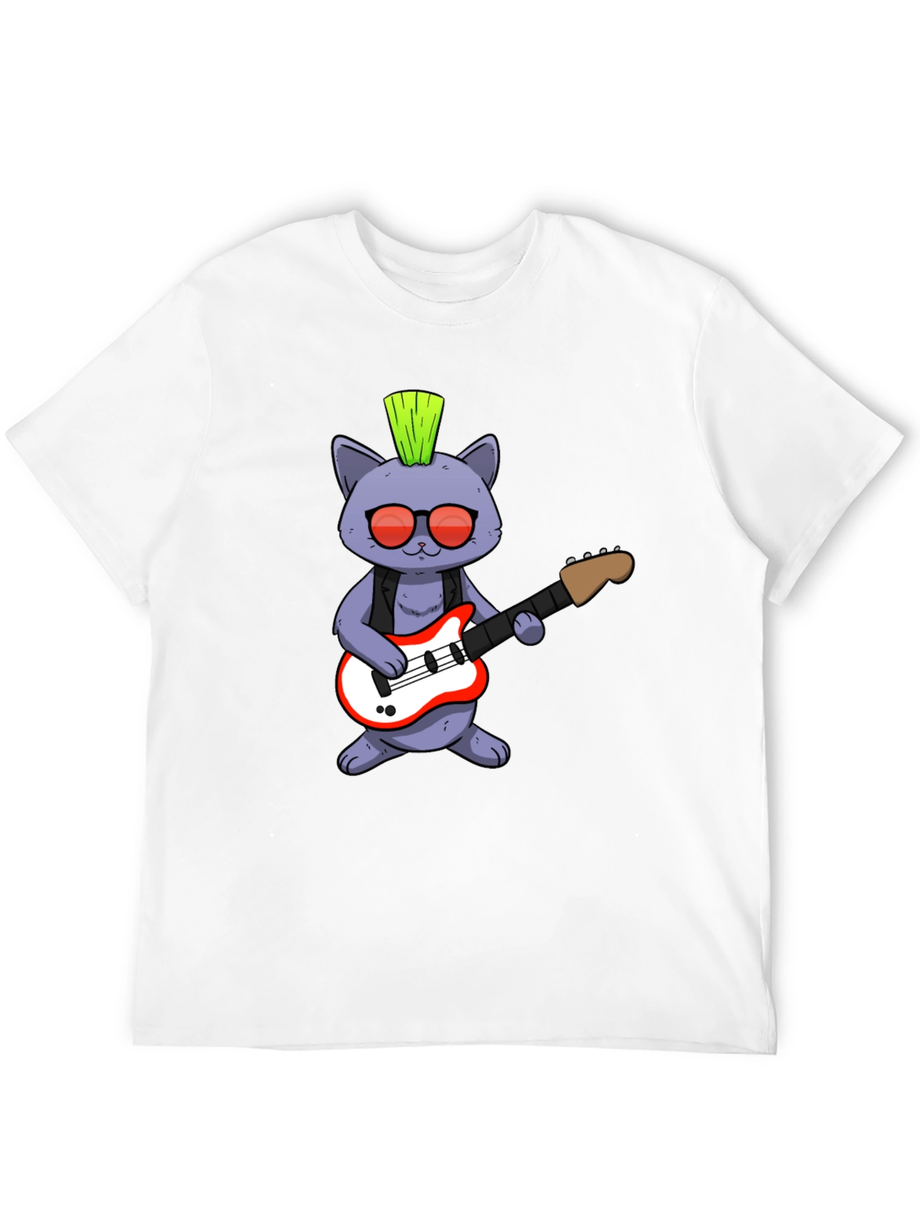 Punk Rock Cat T-Shirt