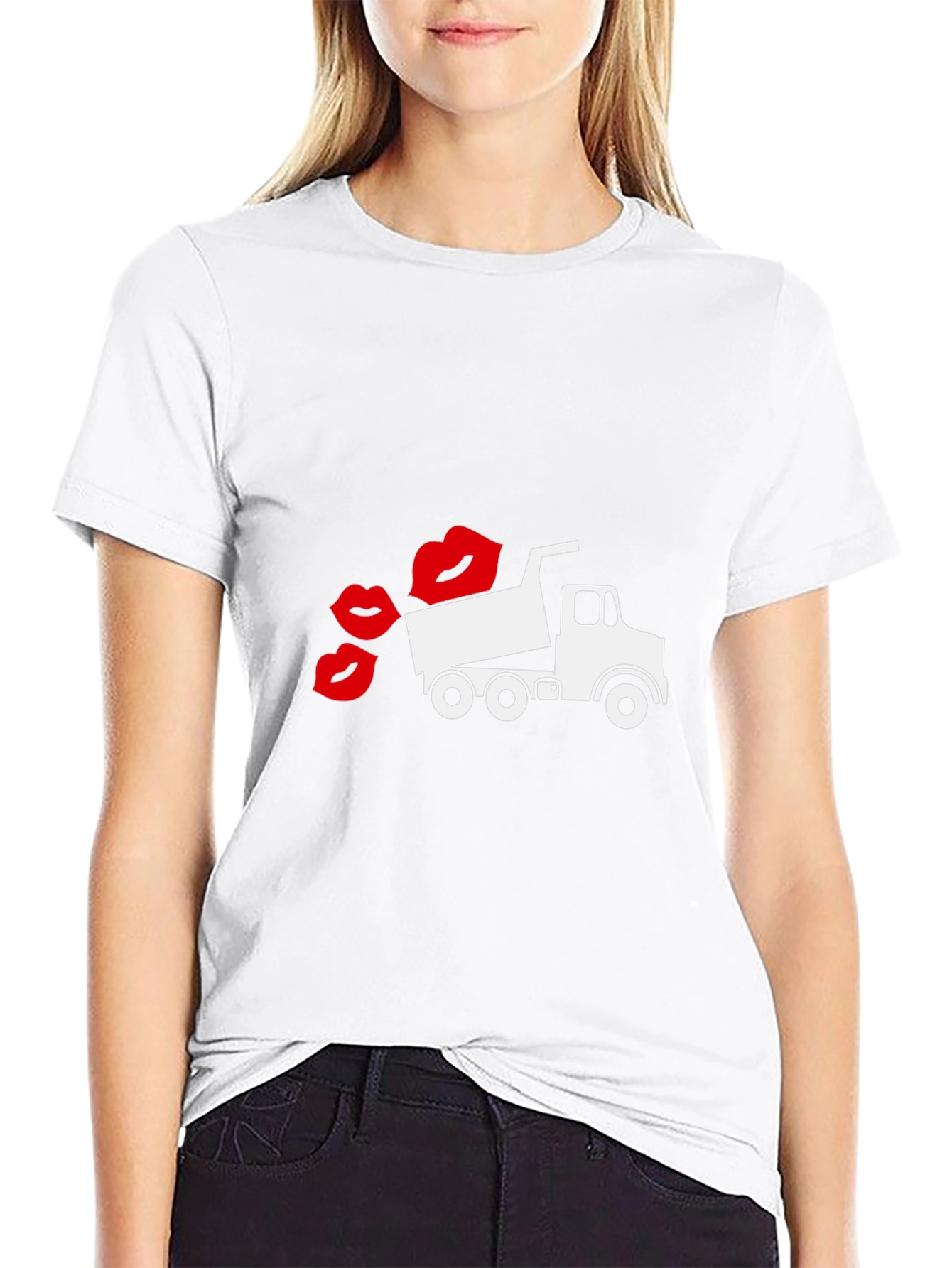 Novelty Truck Kisses Graphic Tee