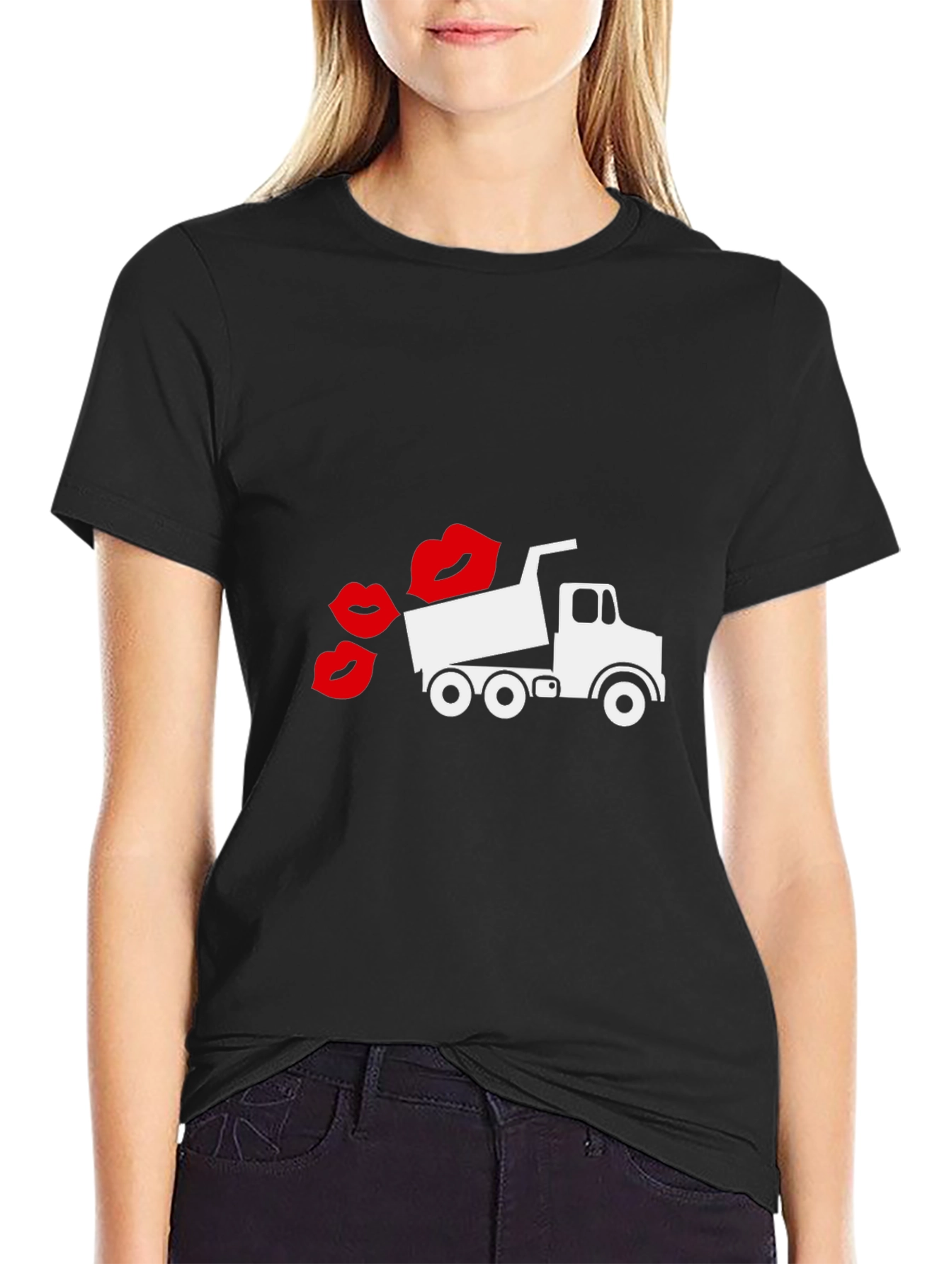 Novelty Truck Kisses Graphic Tee