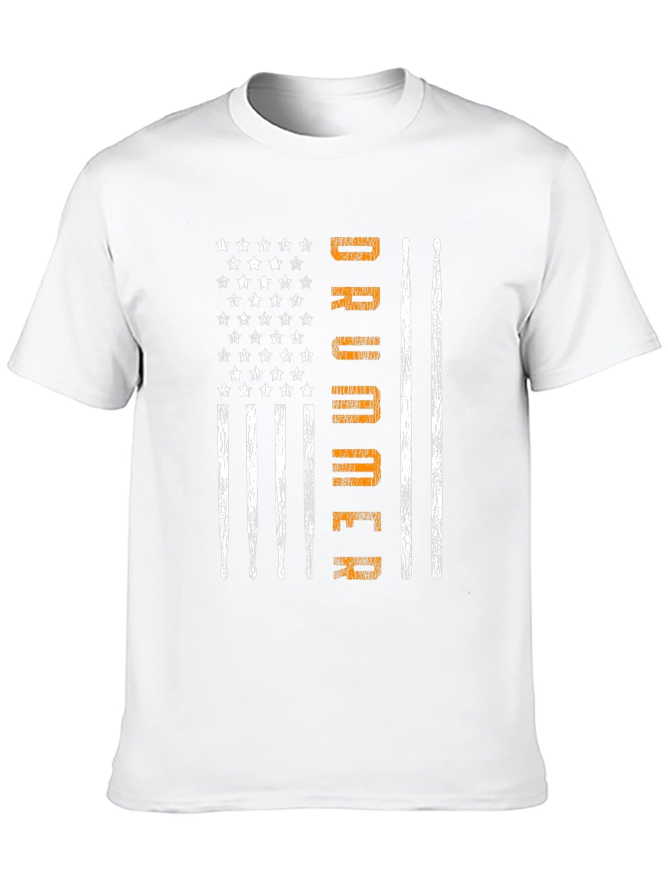 Drummer American Flag Patriotic Music T-Shirt