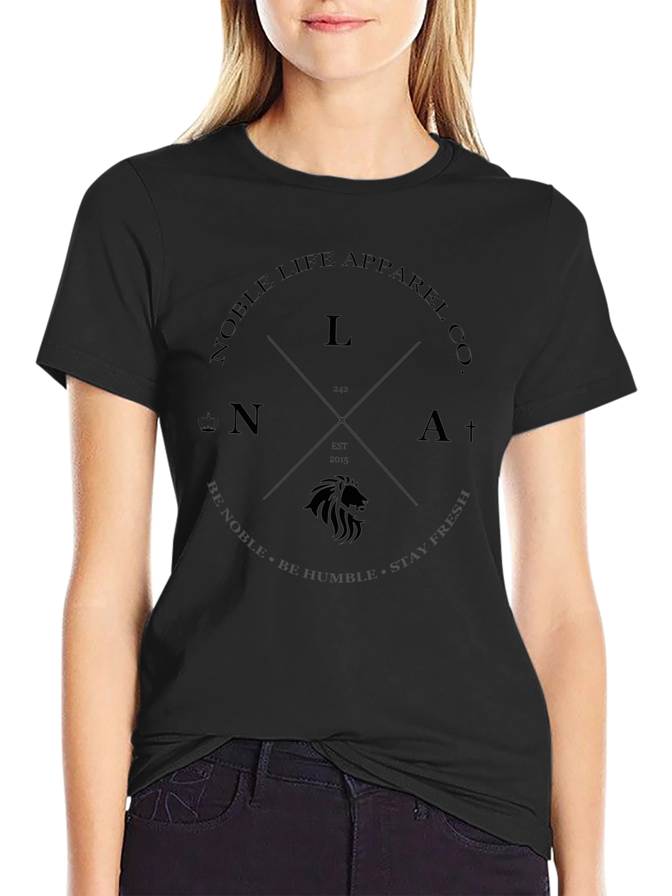 Noble Life Apparel Black T-Shirt