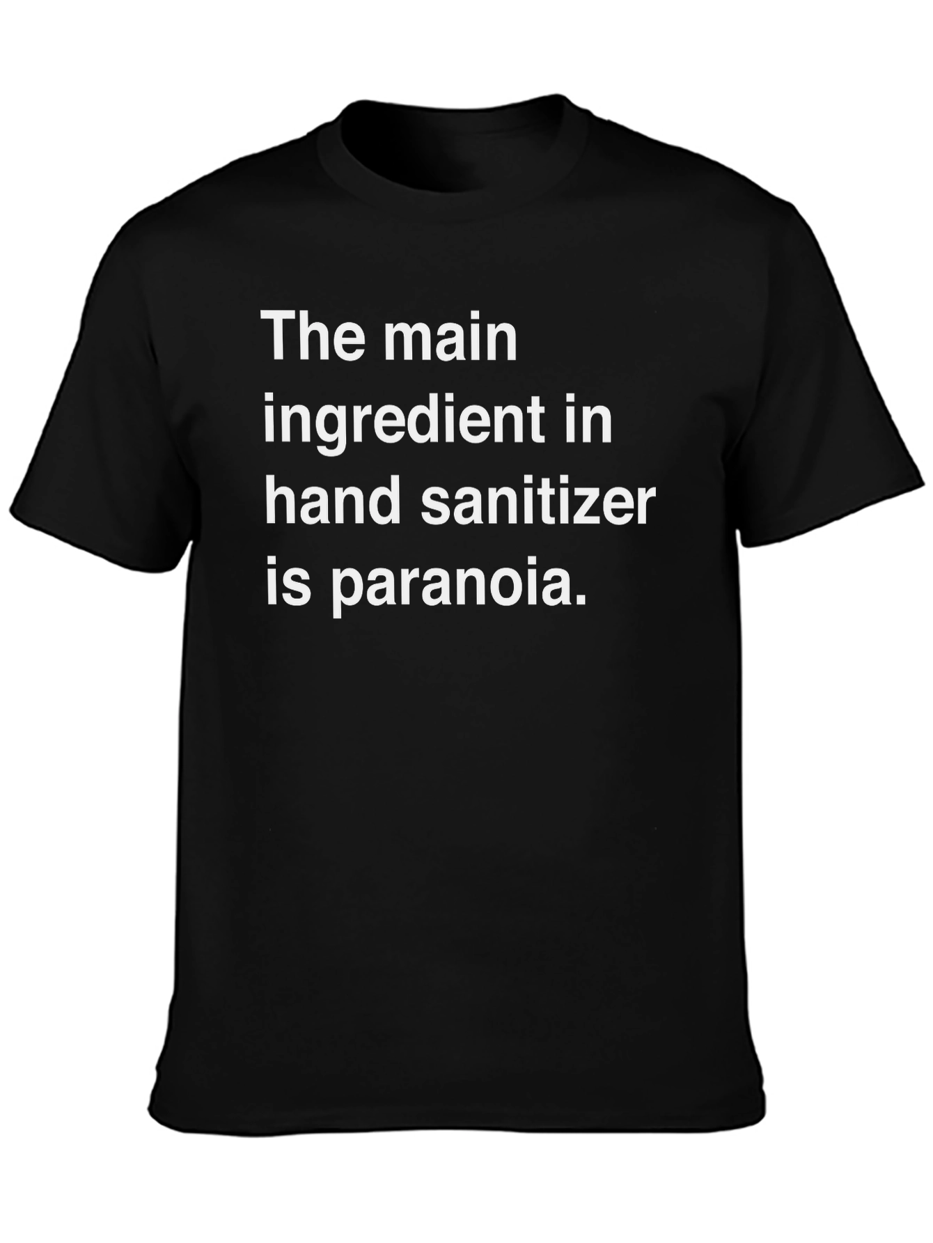 Paranoia Hand Sanitizer T-Shirt - Funny Novelty Tee