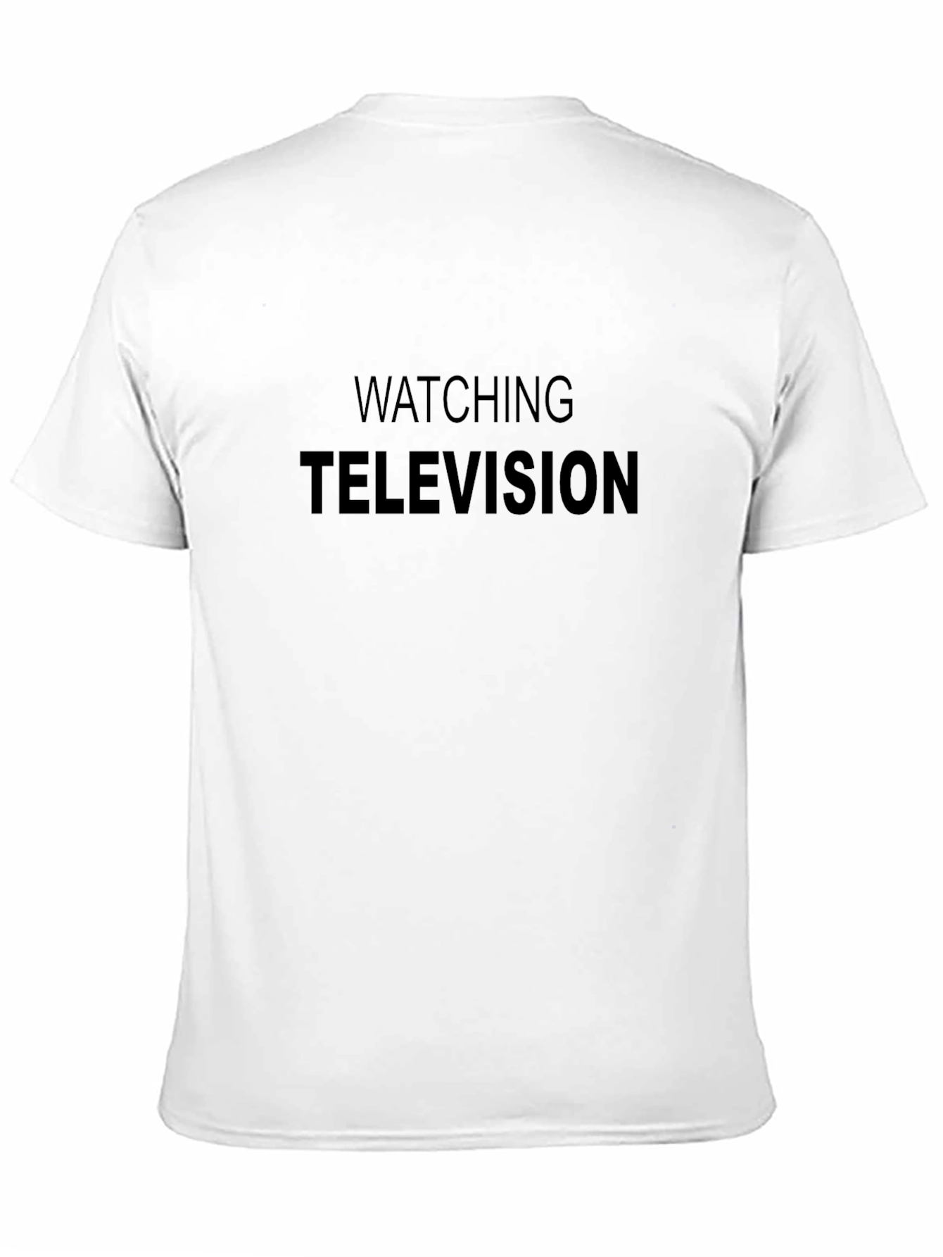 Watching Television Black Tee